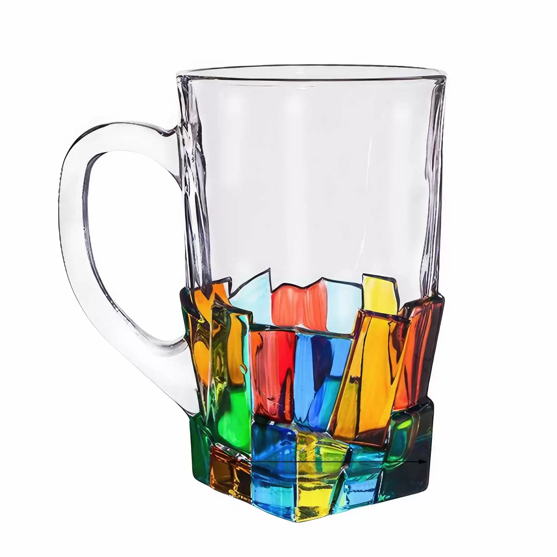 Custom 18.5 oz Beer Glass Mugs With Handle - Image 2