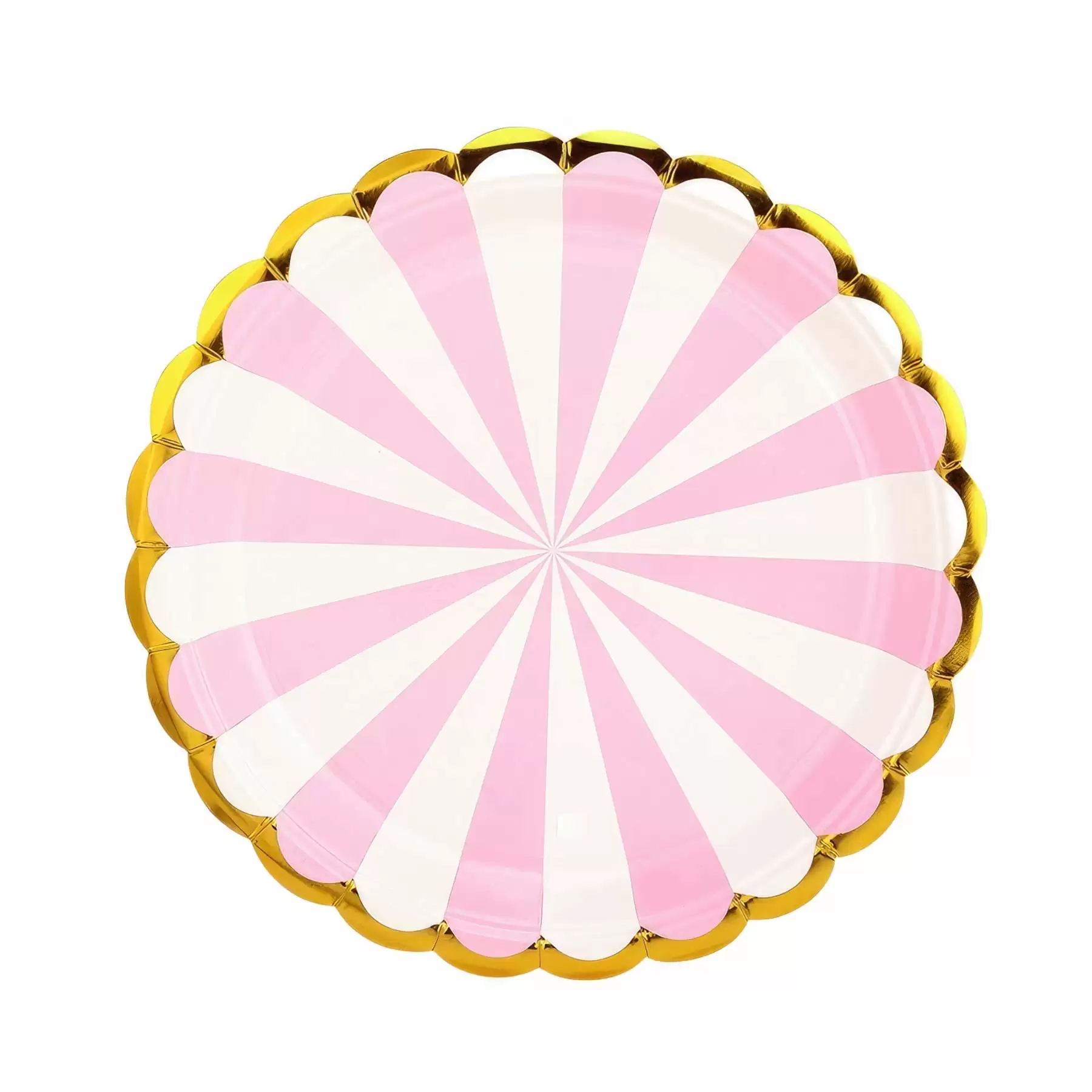 7" / 9" Disposable Party Picnic Salad Dessert Paper Plate - Size: 7.09" x 7.09" Dia - Image 2