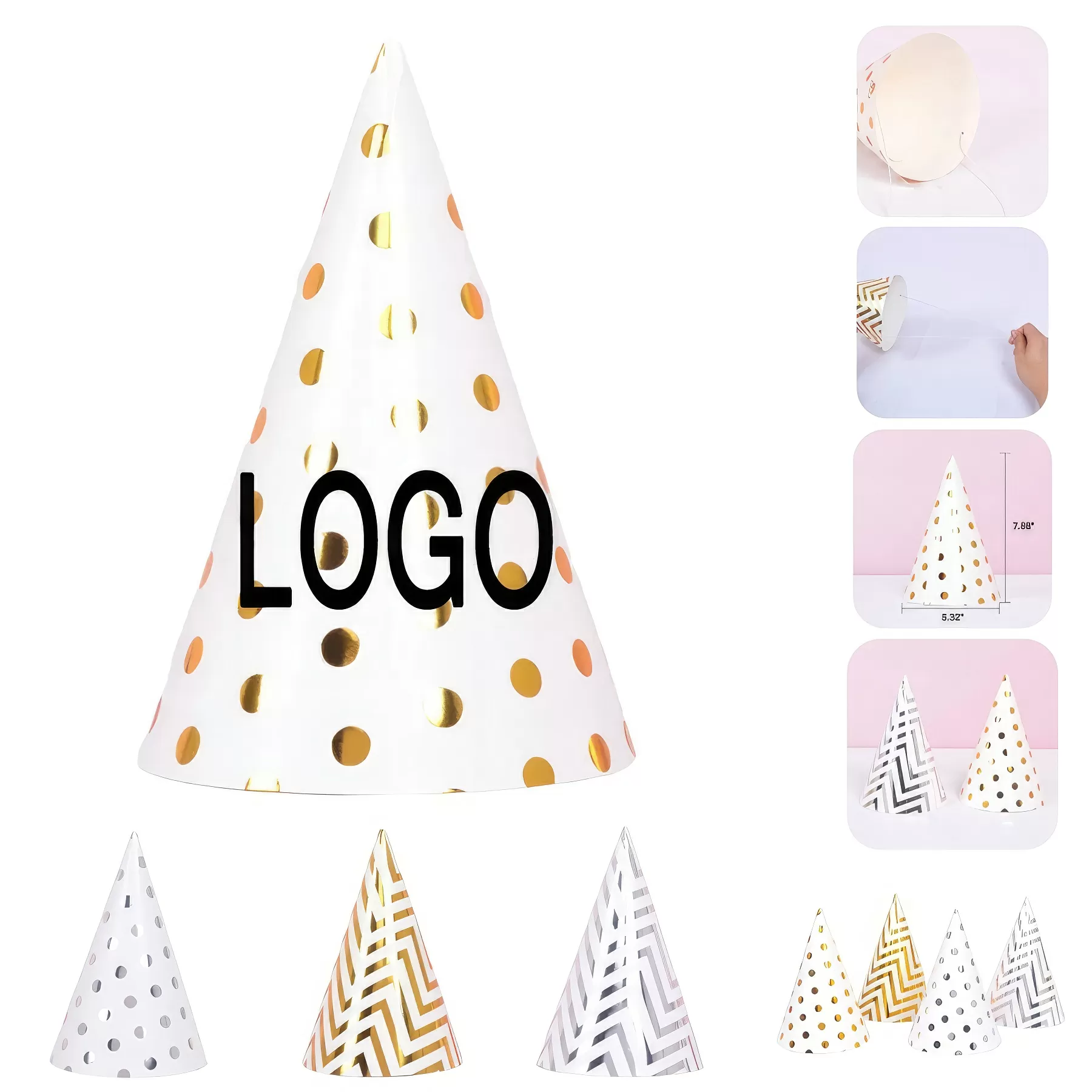 Birthday Party Kids Game Hat & Cake Celebration Decoration