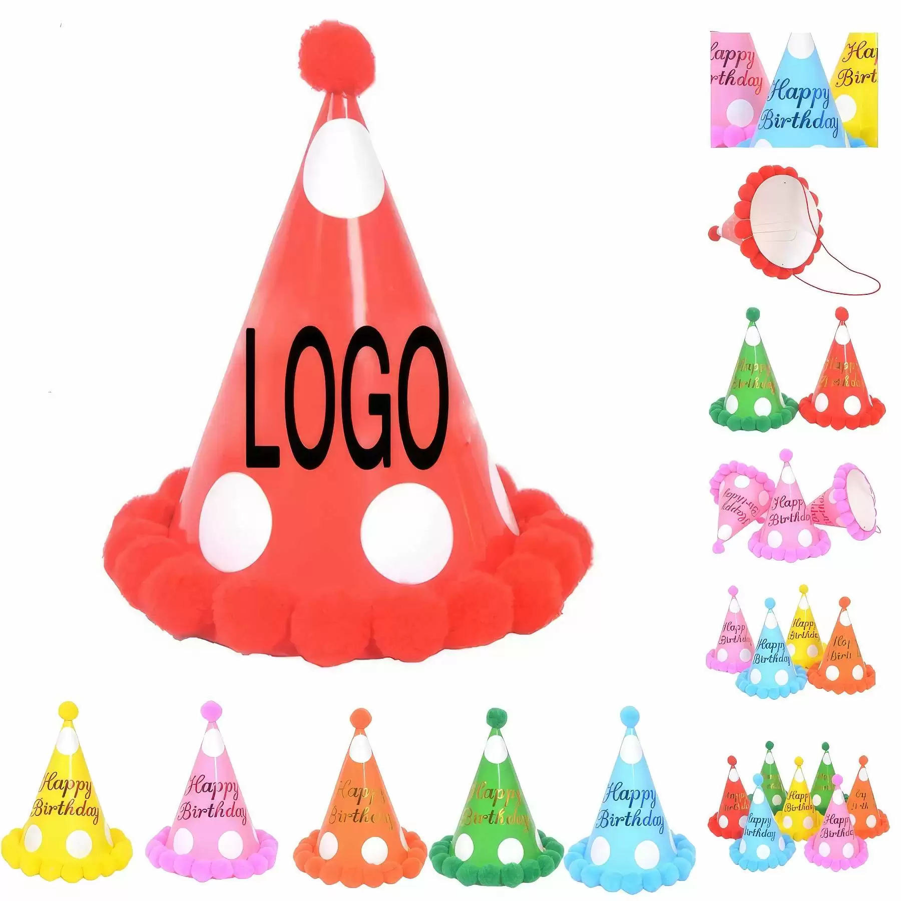 Birthday Party Kids Game Hat & Cake Celebration Decoration