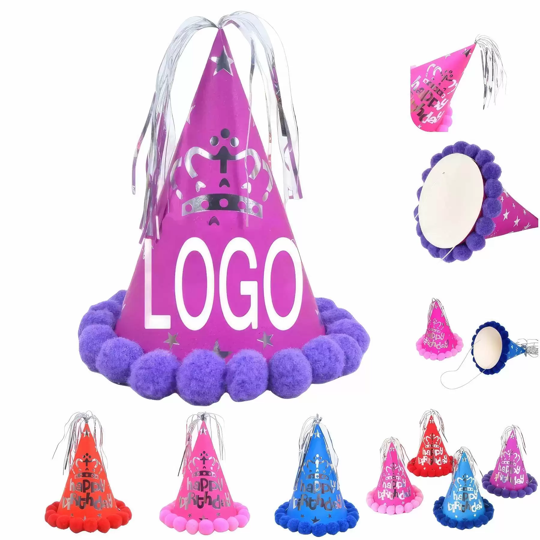 Birthday Party Kids Game Hat & Cake Celebration Decoration