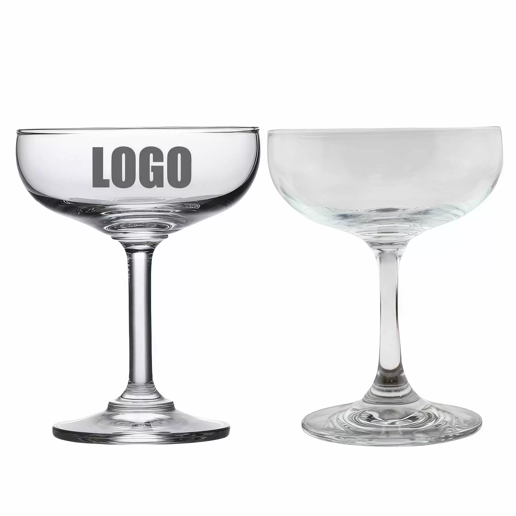 Custom 6.75 oz Cocktail Coupe Glasses