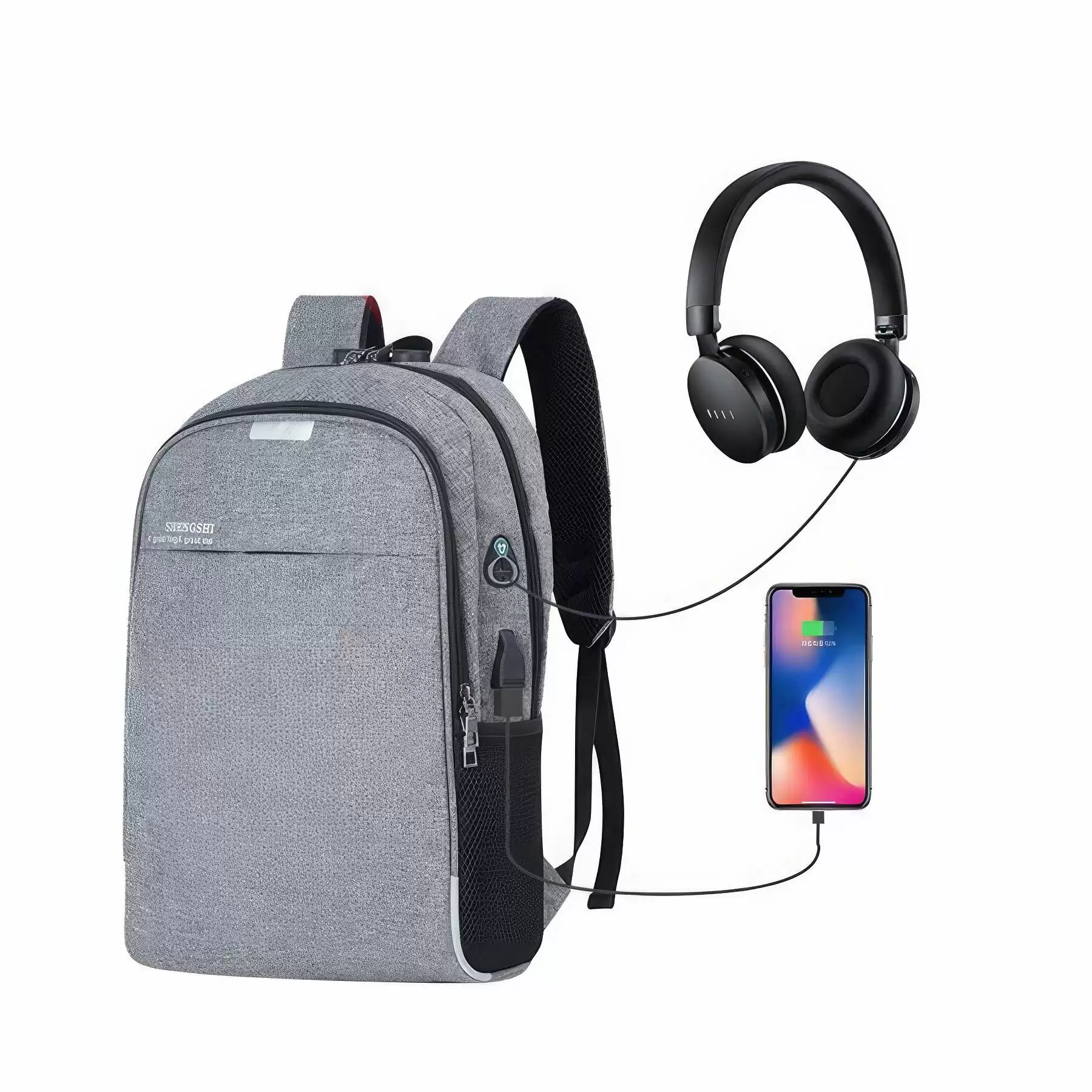 Custom Business Anti Theft Slim Durable Laptops Backpack - Image 2