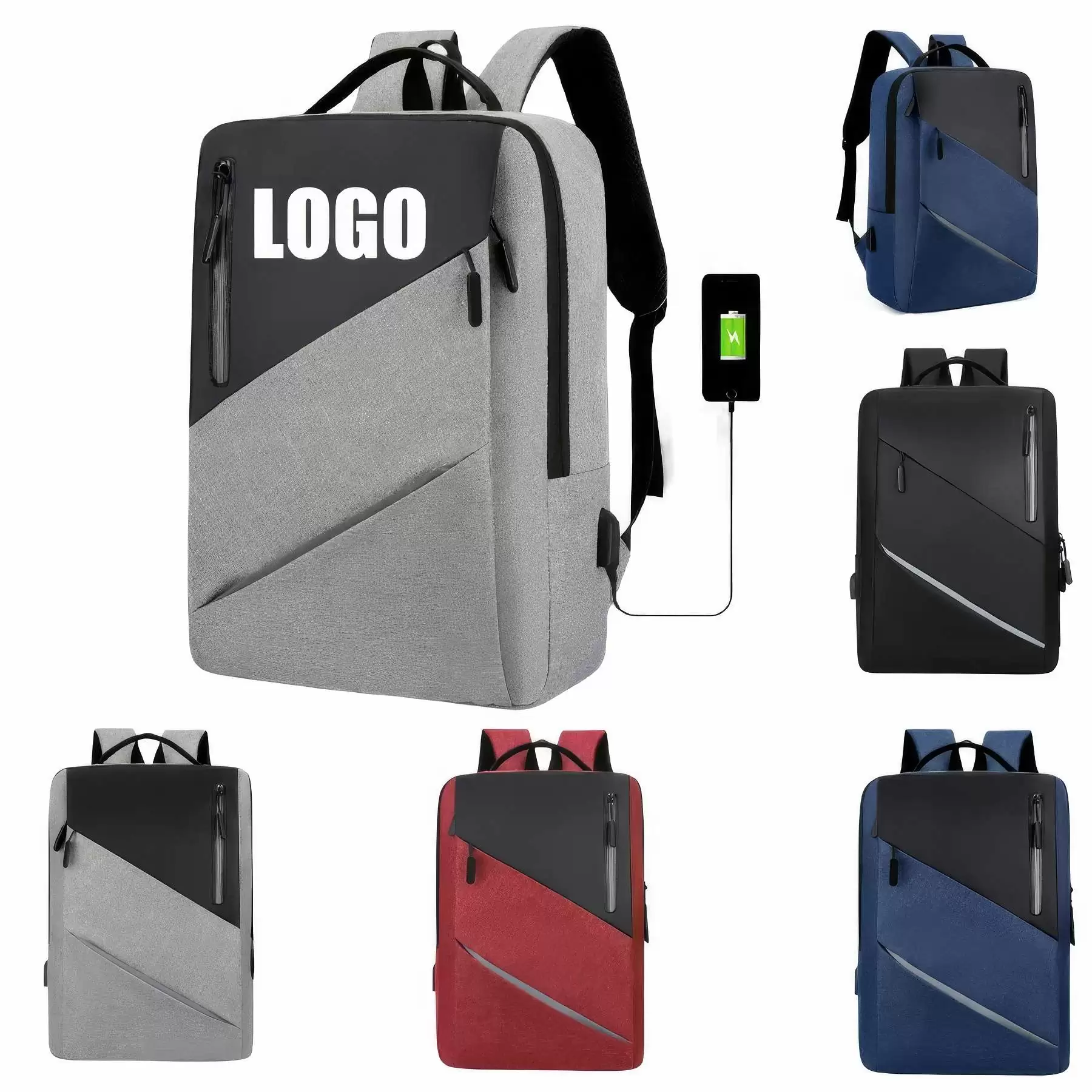Custom Laptops Backpack with USB Charging Port
