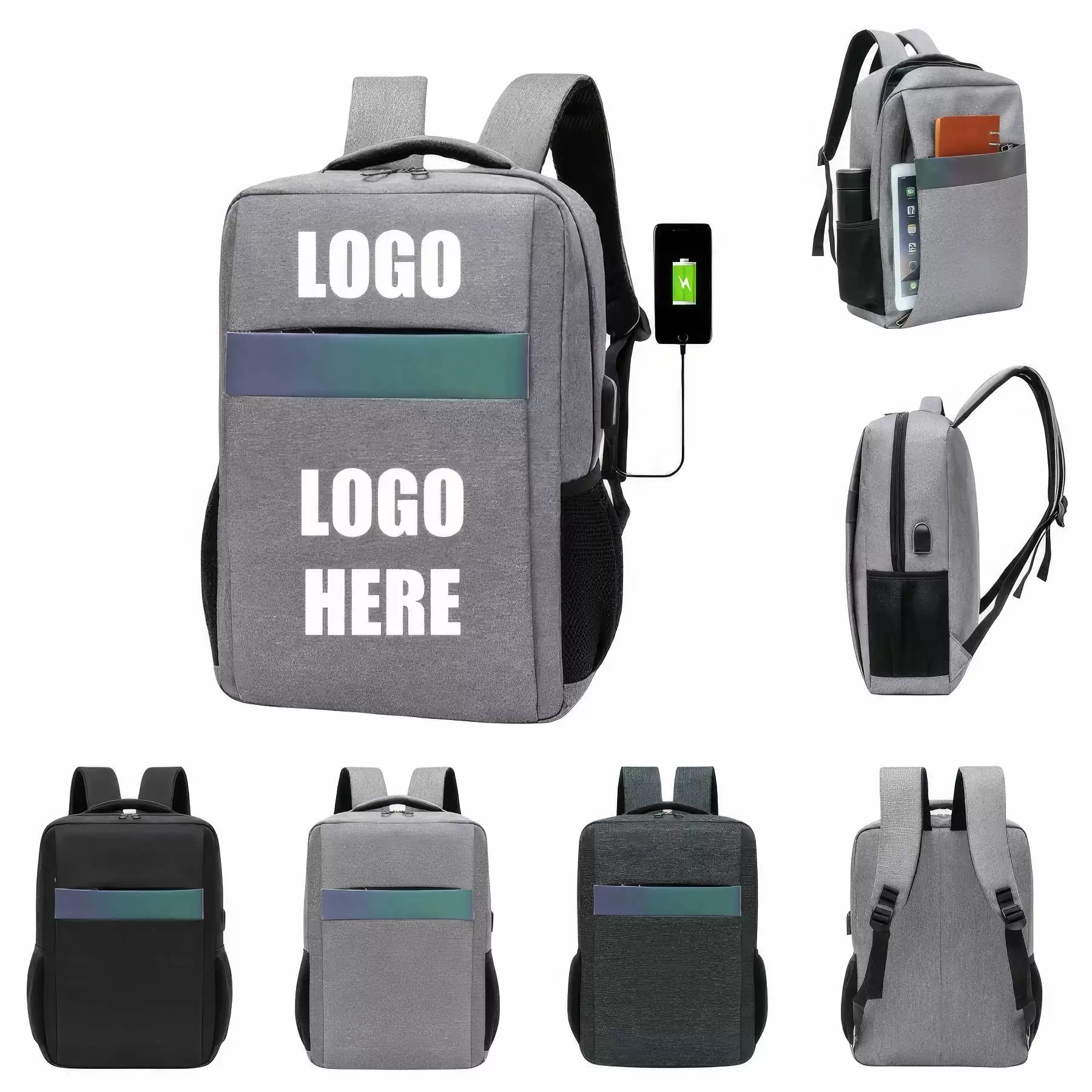 Custom Laptops Backpack with USB Charging Port