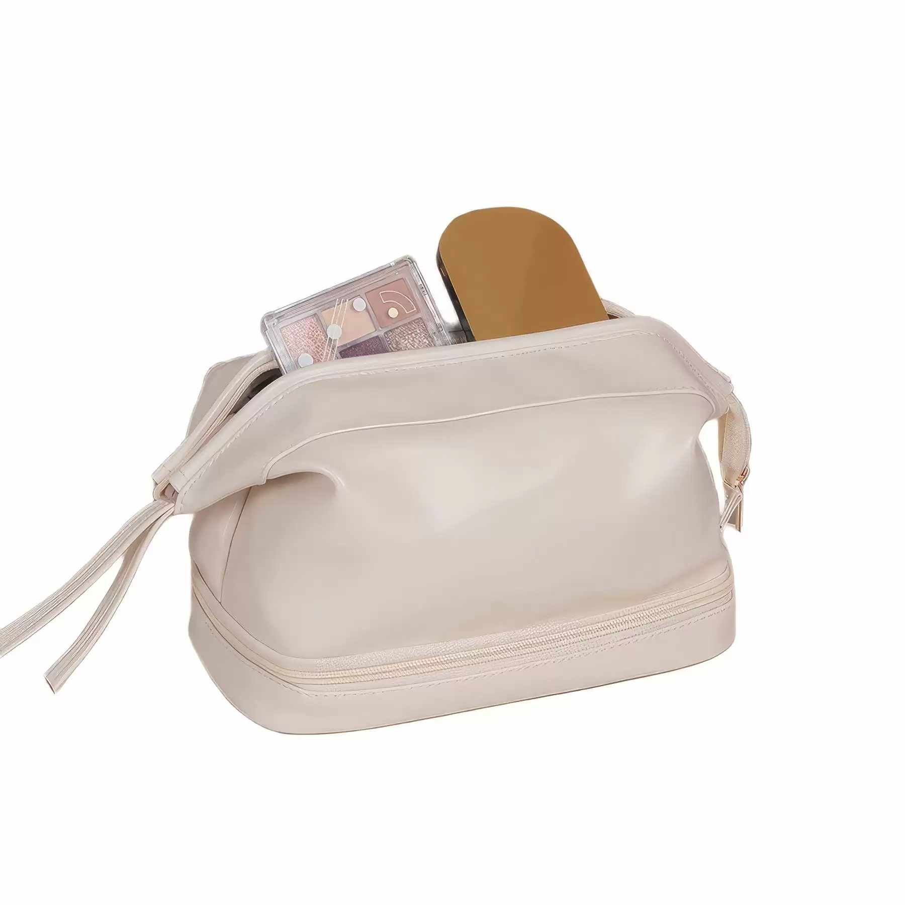 Custom Travel Makeup Organizer Pouch & Cosmetic Toiletry Bag - Image 2