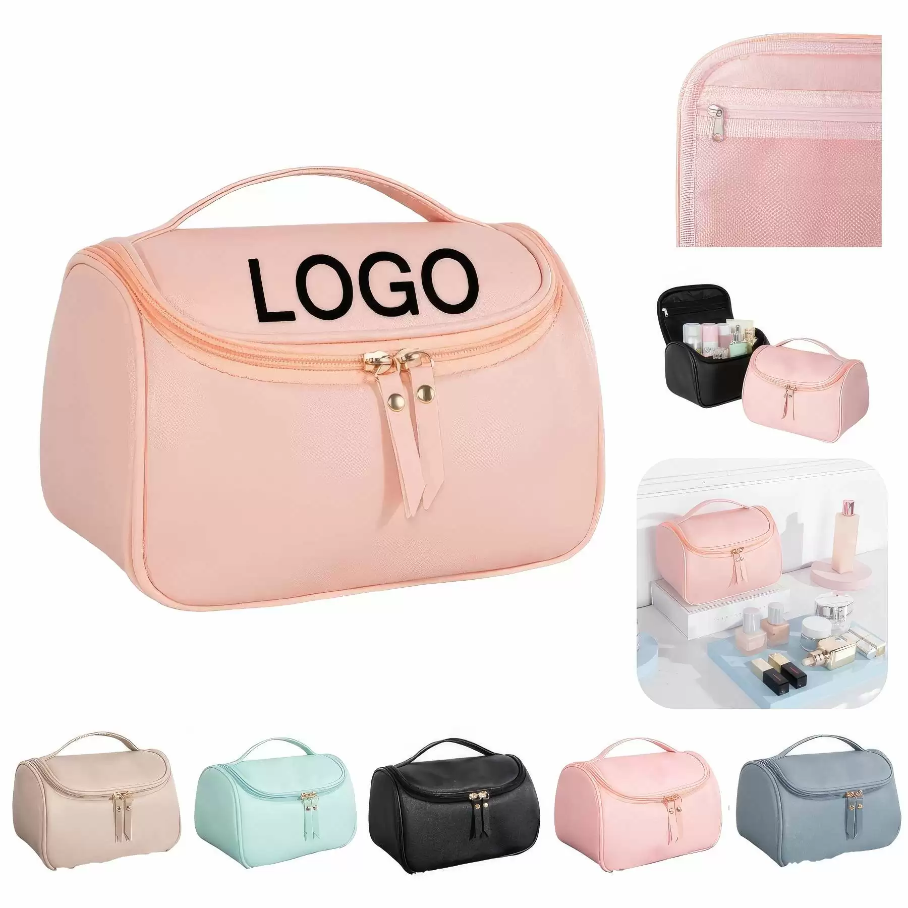 Portable Travel Toiletry Bag & Makeup Cosmetic Organizer