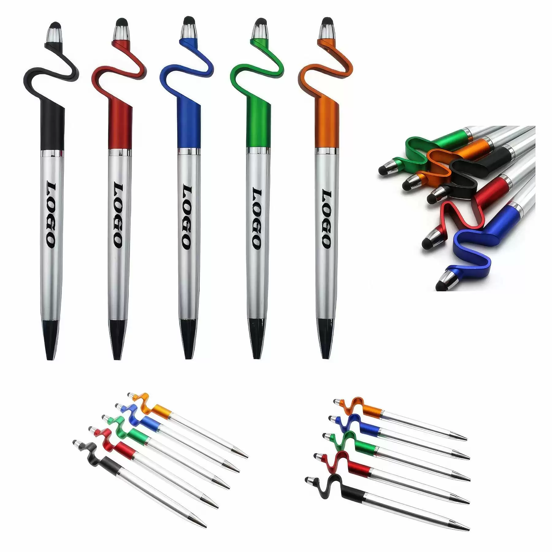 Custom Multi-Functional Office & School Pen with Stylus