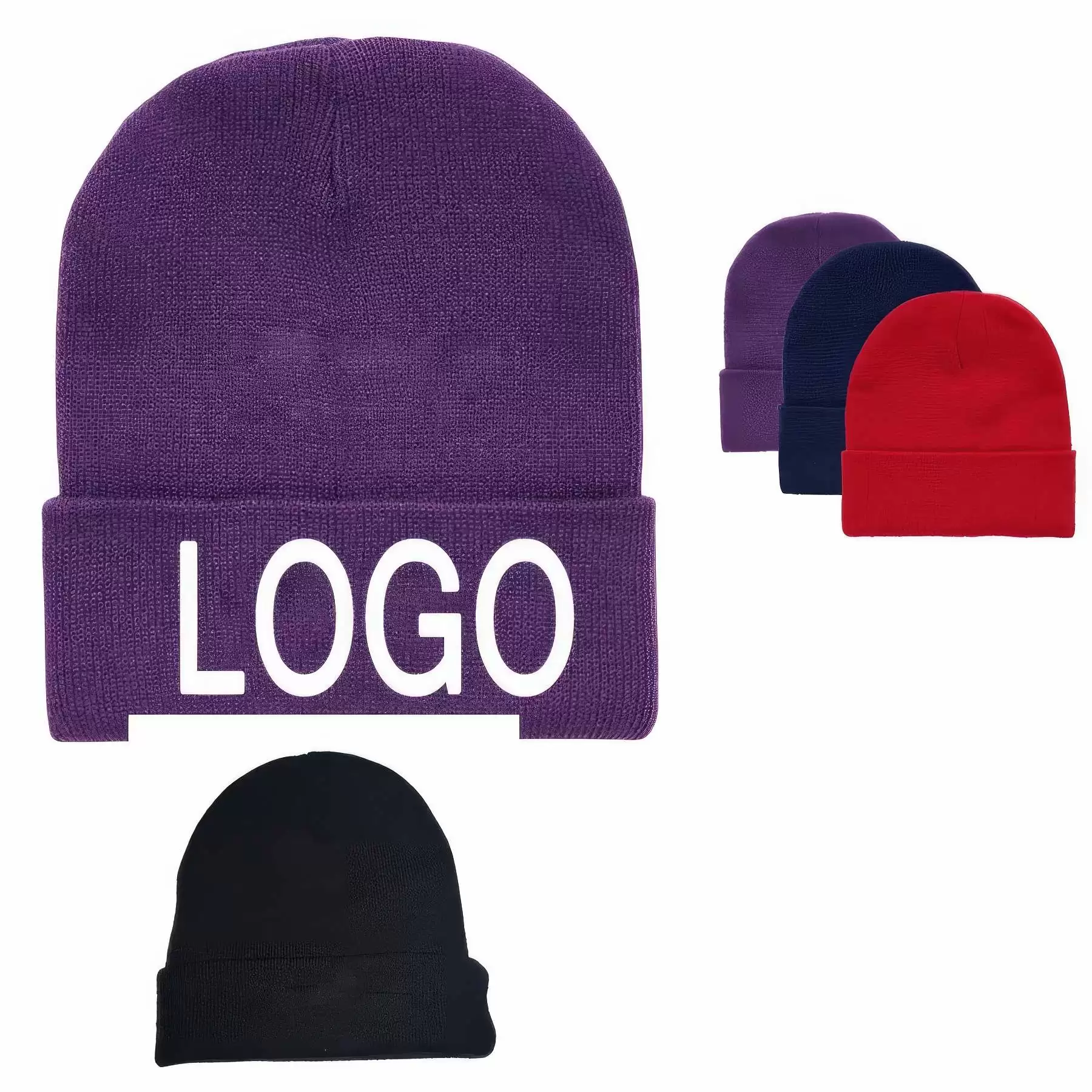 Custom Winter Outdoor Beanie & Sports Skiing Knitted Hat