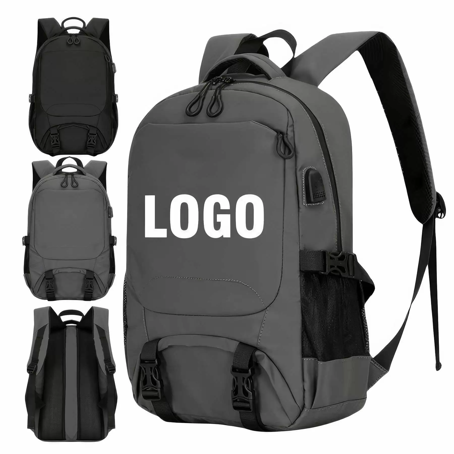Custom Waterproof Laptop Backpack with USB Charging Port