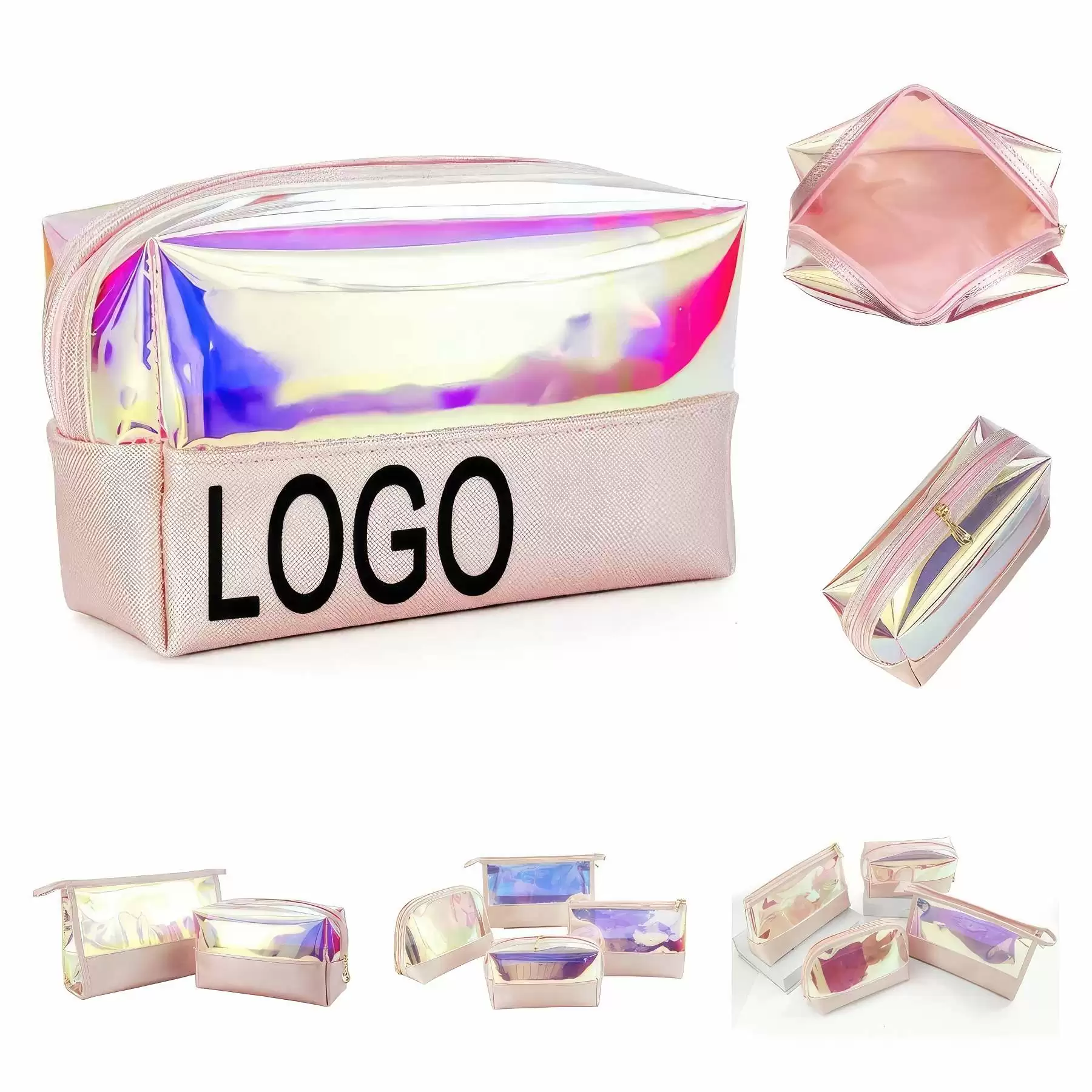 TPU Travel Makeup Organizer Pouch & Cosmetic Toiletry Bag