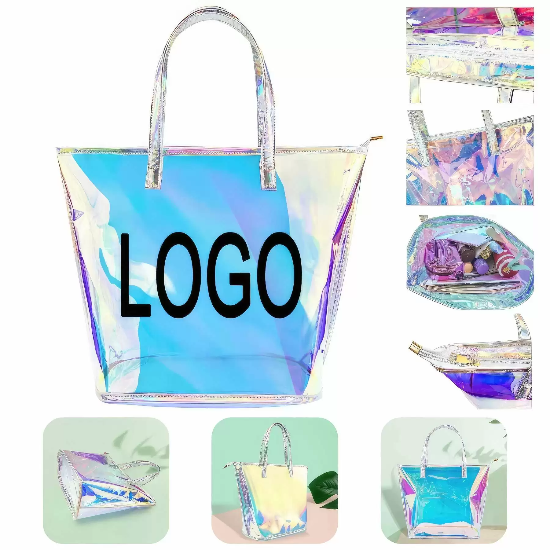 TPU Outdoor Swimming Beach & Shopping Waterproof Tote Bag