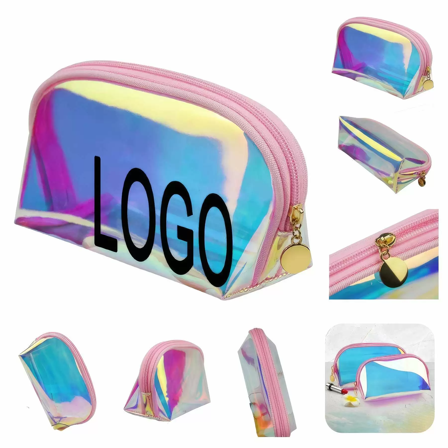 TPU Travel Makeup Organizer Pouch & Cosmetic Toiletry Bag