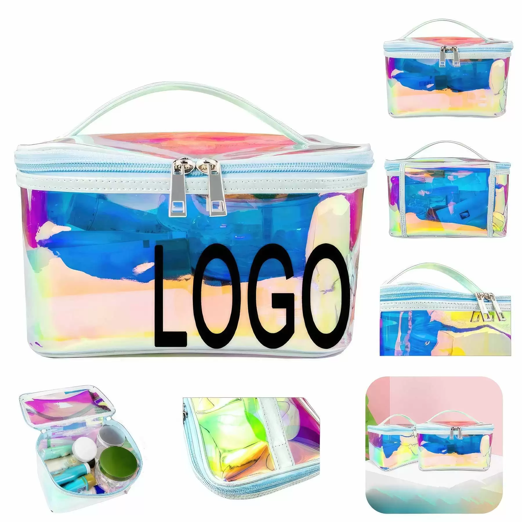 TPU Portable Travel Toiletry Bag & Makeup Cosmetic Organizer