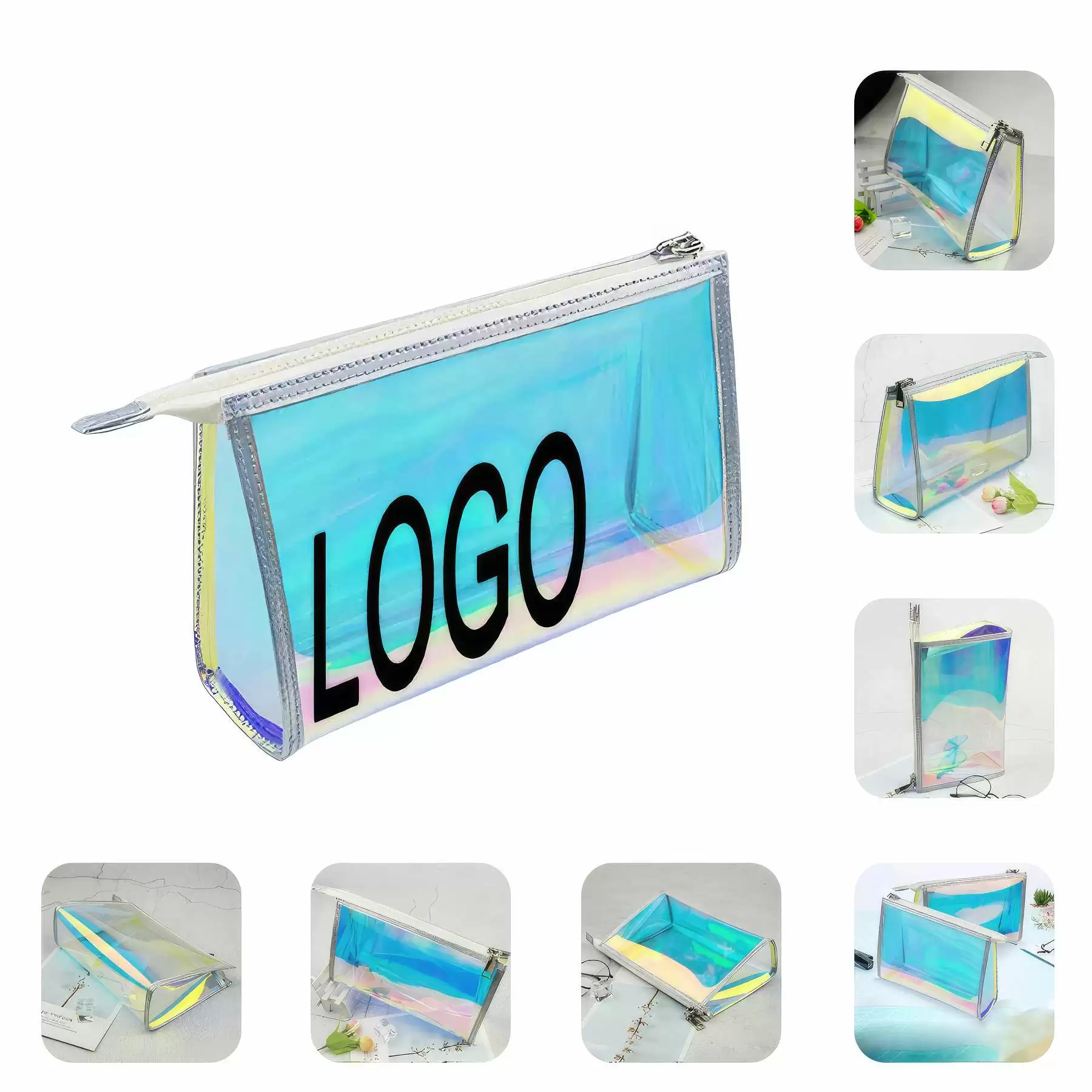 TPU Travel Makeup Organizer Pouch & Cosmetic Toiletry Bag