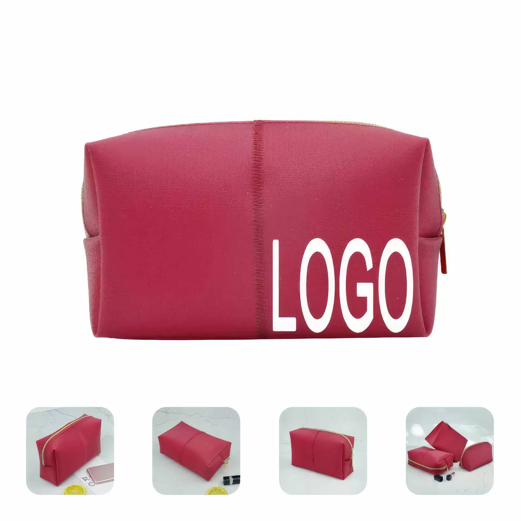 TPU Travel Makeup Organizer Pouch & Cosmetic Toiletry Bag