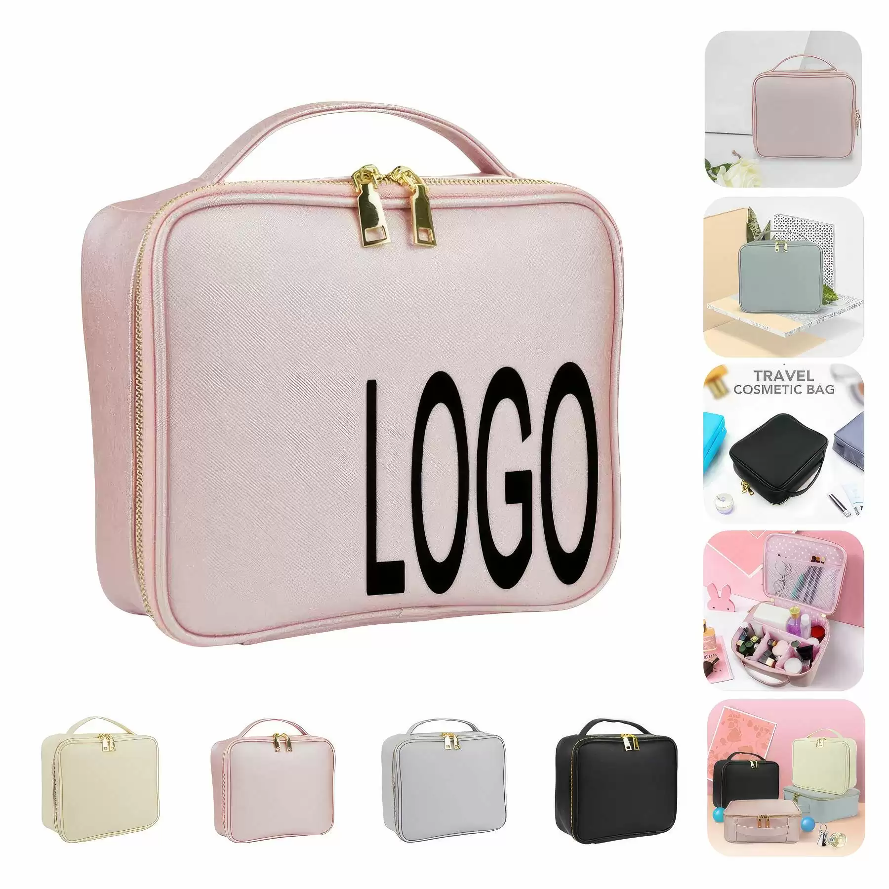 Portable Travel Toiletry Bag & Makeup Cosmetic Organizer