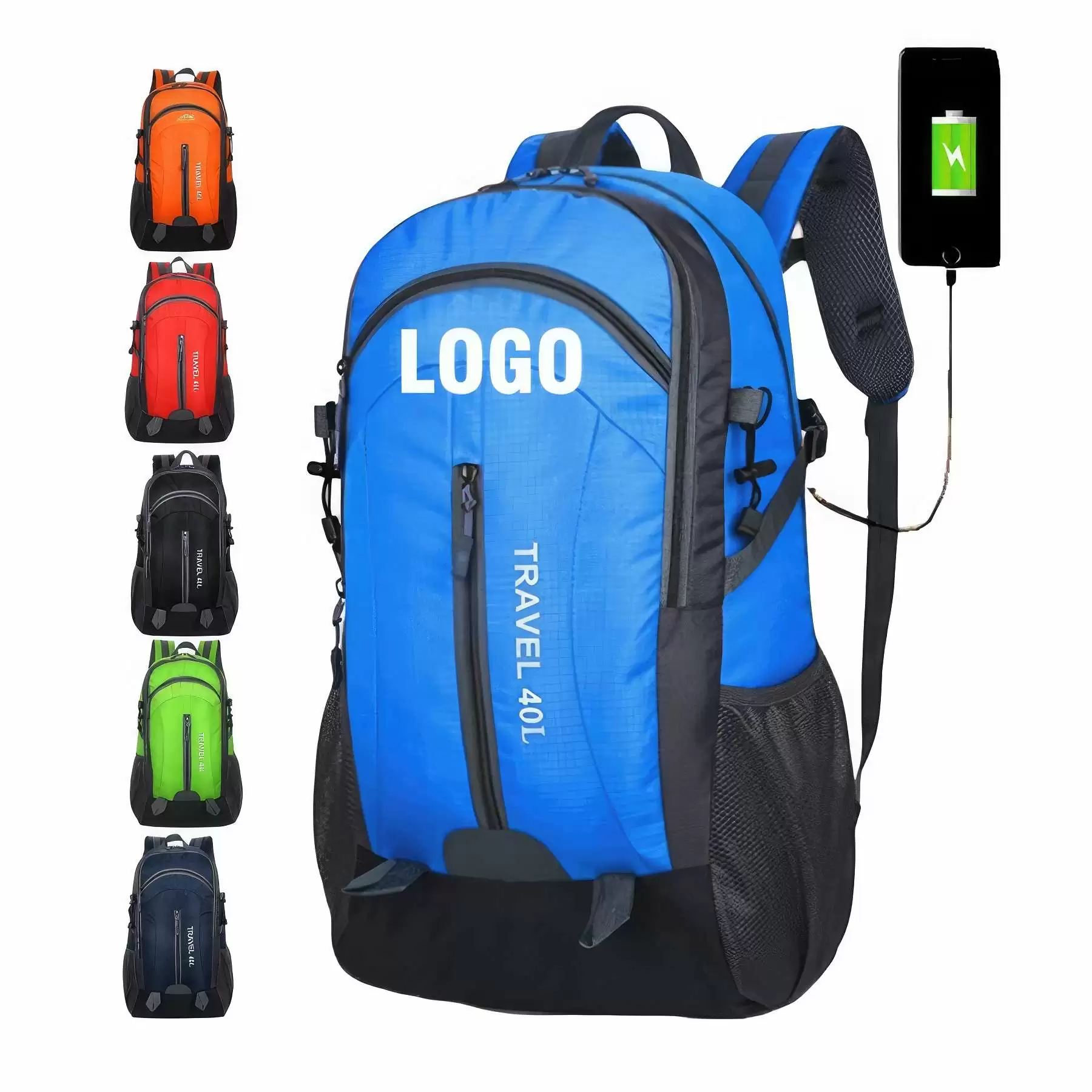 Custom Waterproof Lightweight Hiking,Camping,Travel Backpack