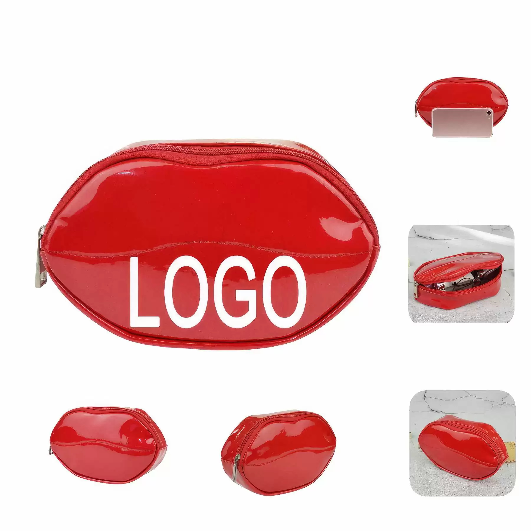 Custom Travel Makeup Organizer Pouch & Cosmetic Toiletry Bag