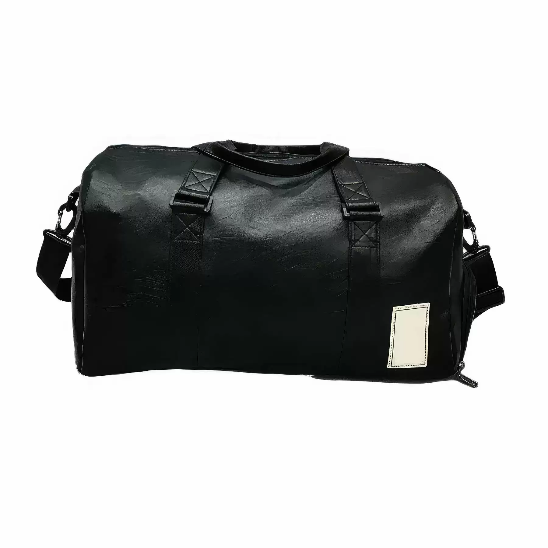 PU Travel Sports Tote Handbag & Yoga Weekender Duffel Bag - Size: S: 17.32" x 10.24" x 7.87" - Image 2