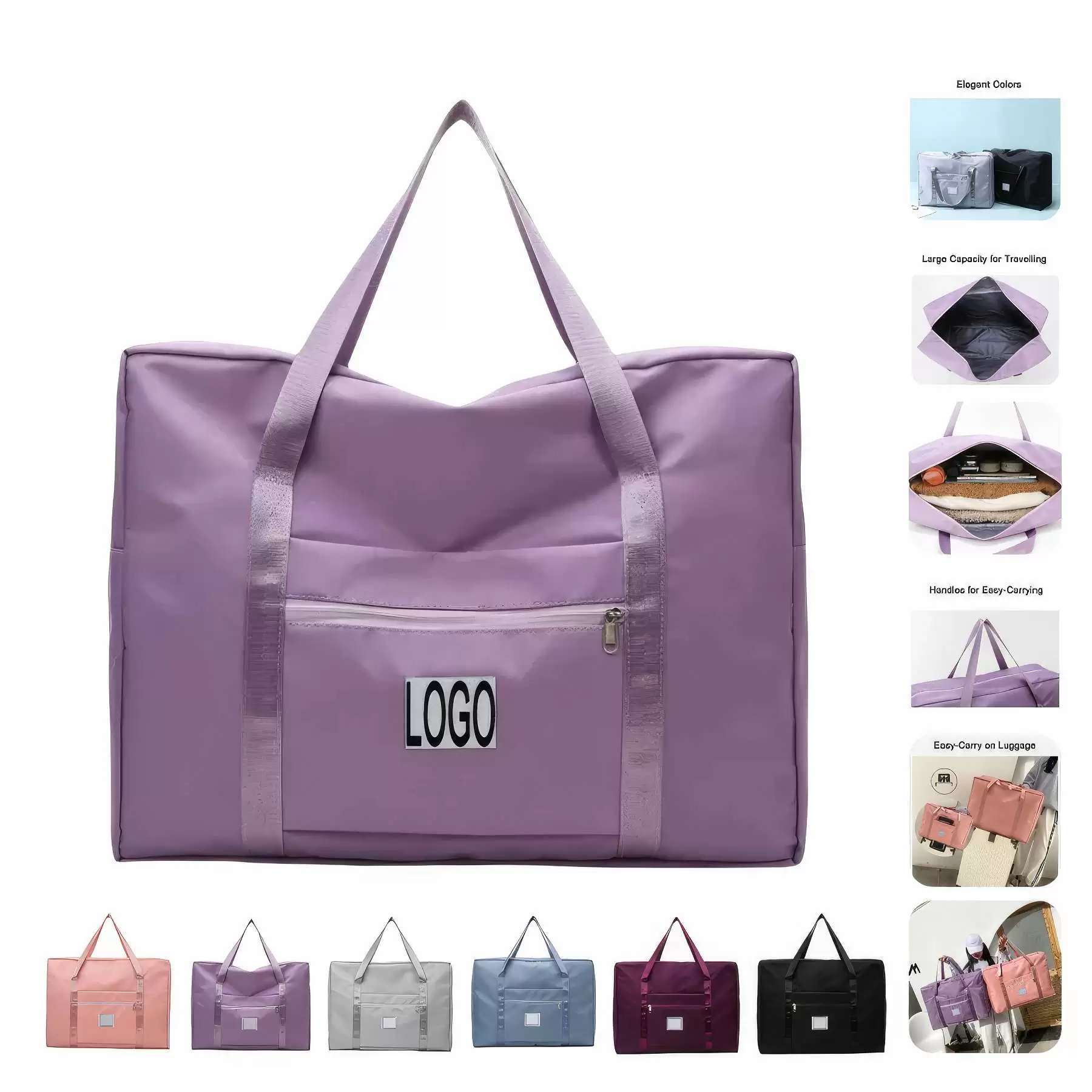 Travel Sports Tote Handbag & Overnight Weekender Duffel Bag