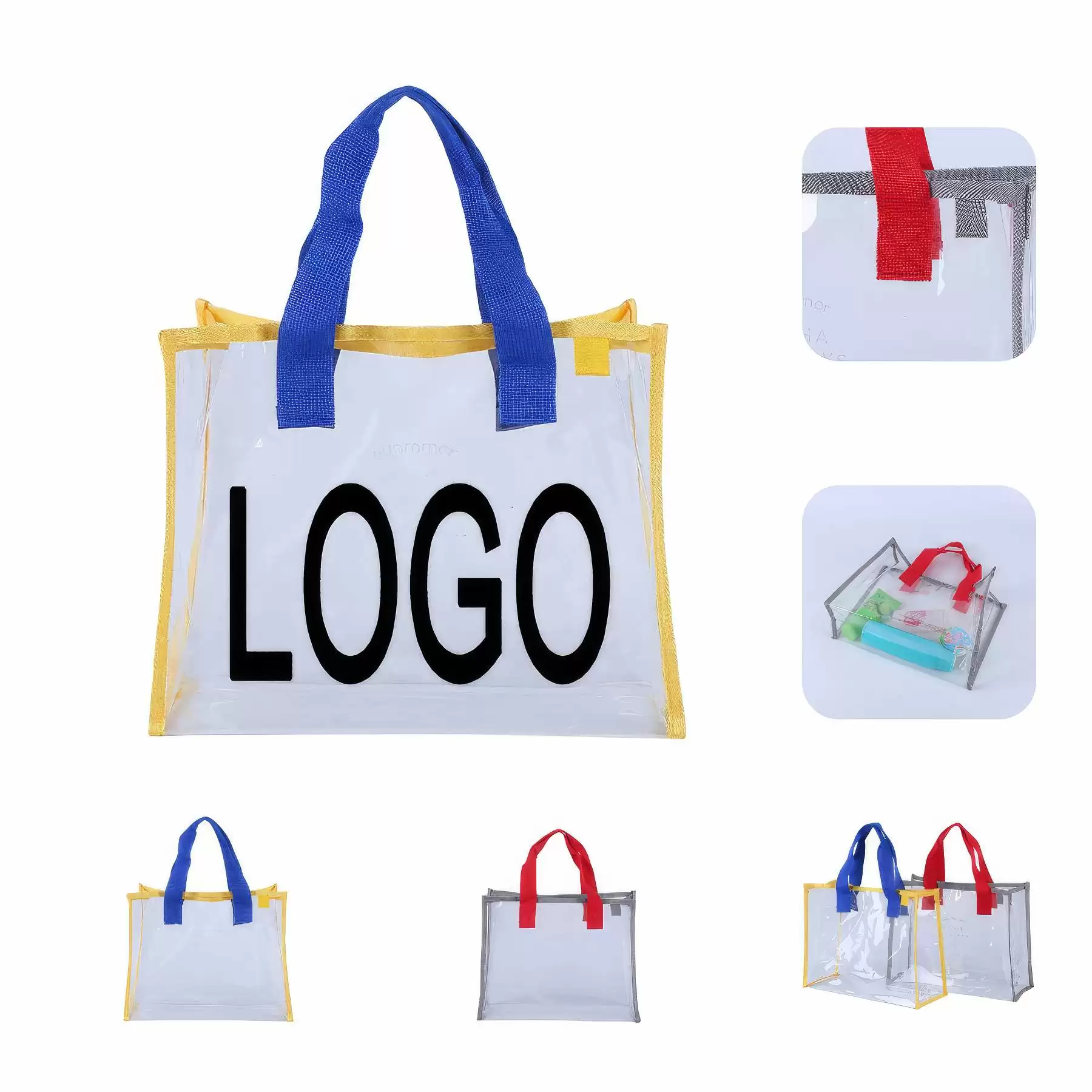 Custom Transparent PVC Tote Bag