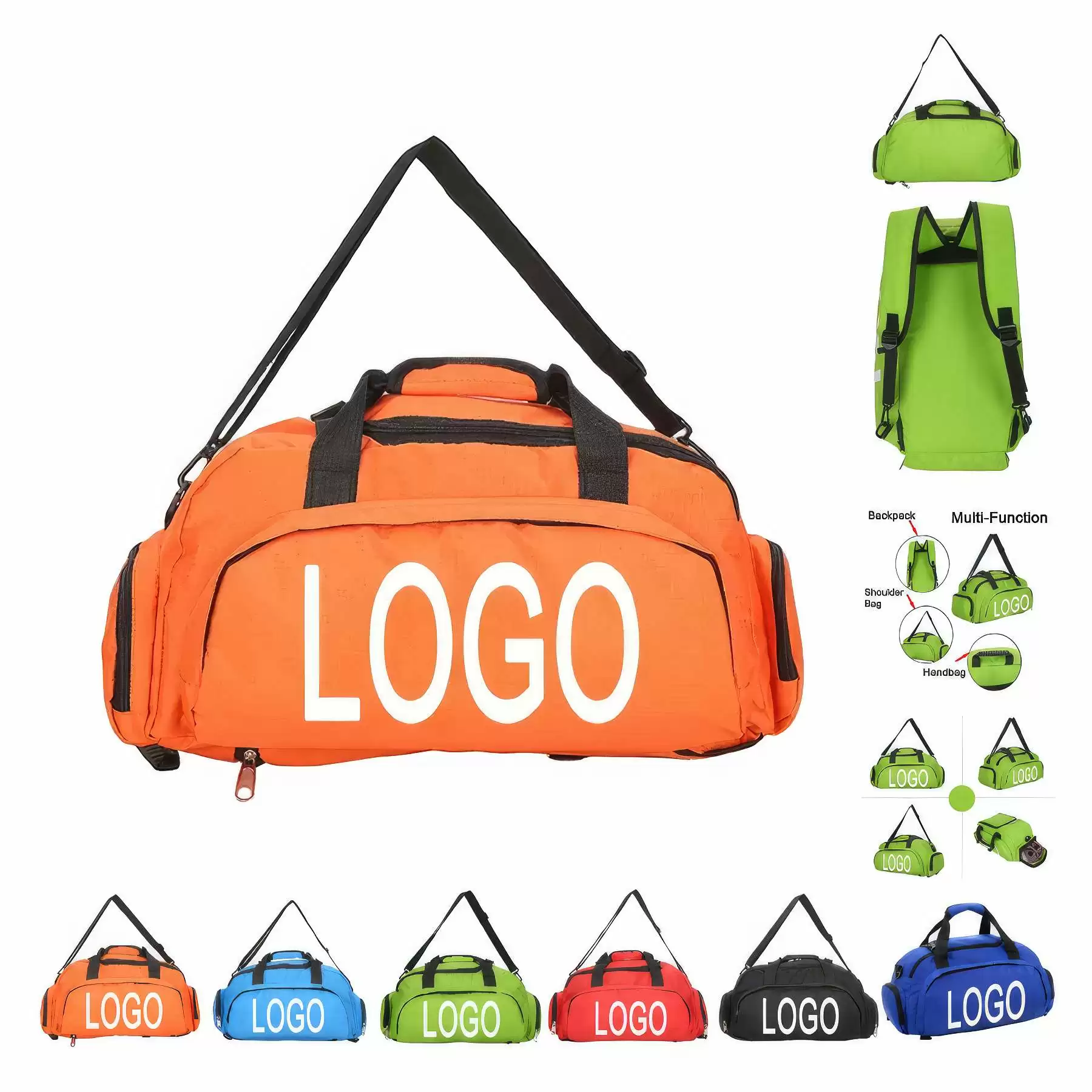 Travel Sports Duffel Bag & Yoga Weekender Backpack Handbag