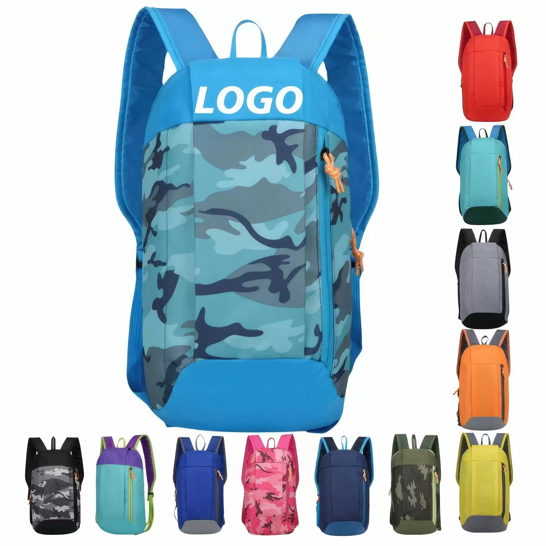 Custom Water Resistant Backpacks College Travel Daypack