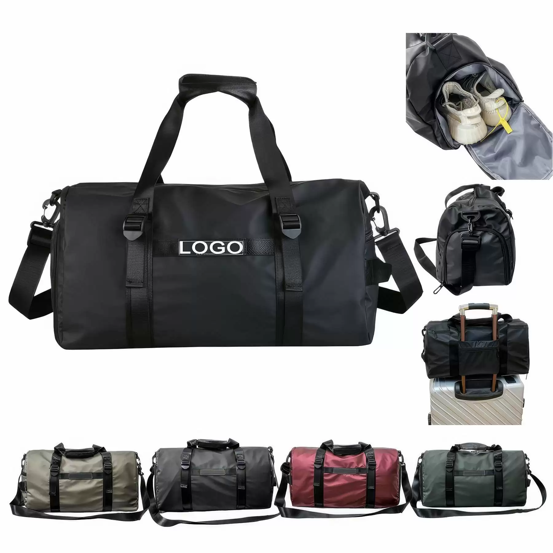 Travel Sports Duffel Bag & Yoga Gym Weekender Tote Handbag