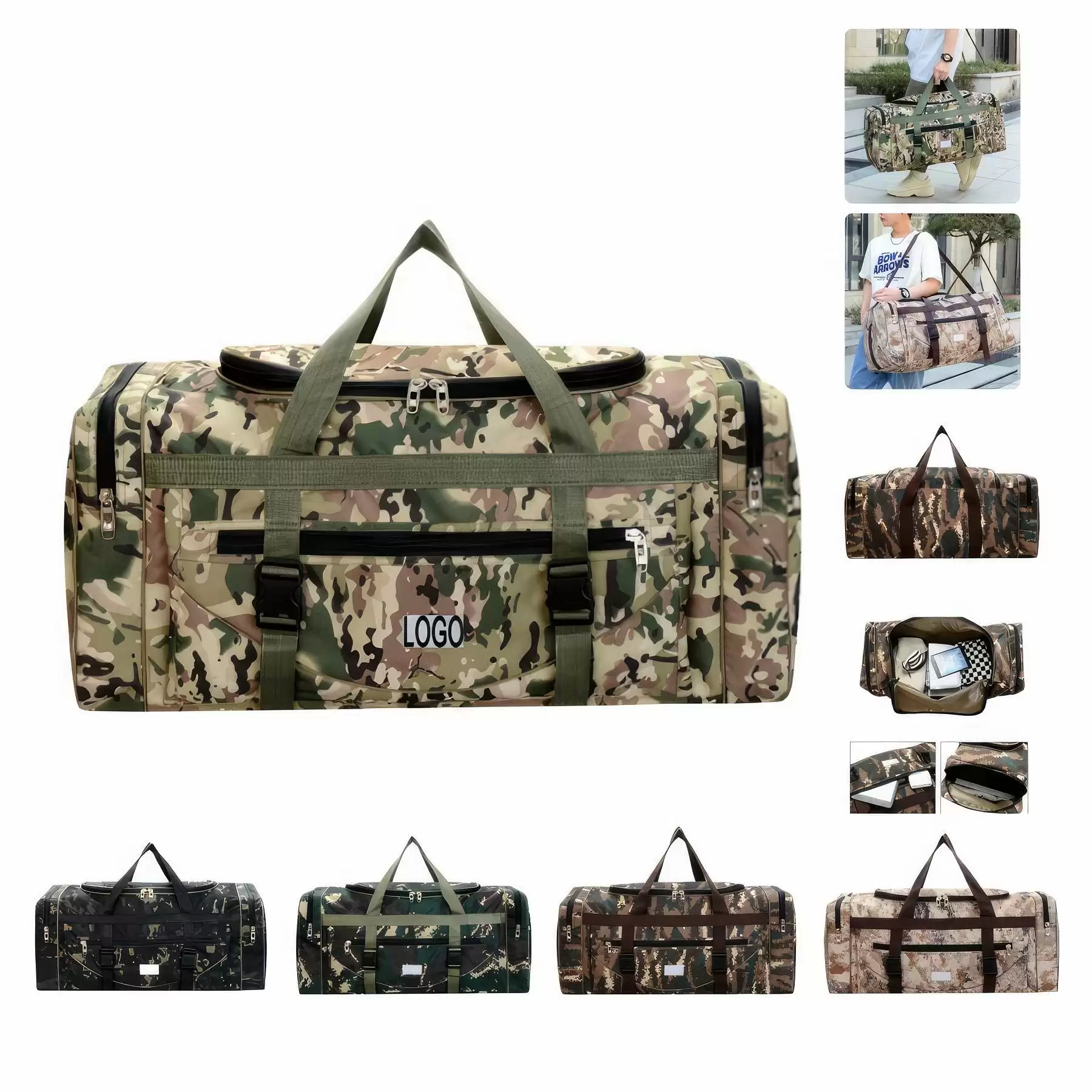 Travel Camping Overnight Weekender Duffel Bag Sports Handbag