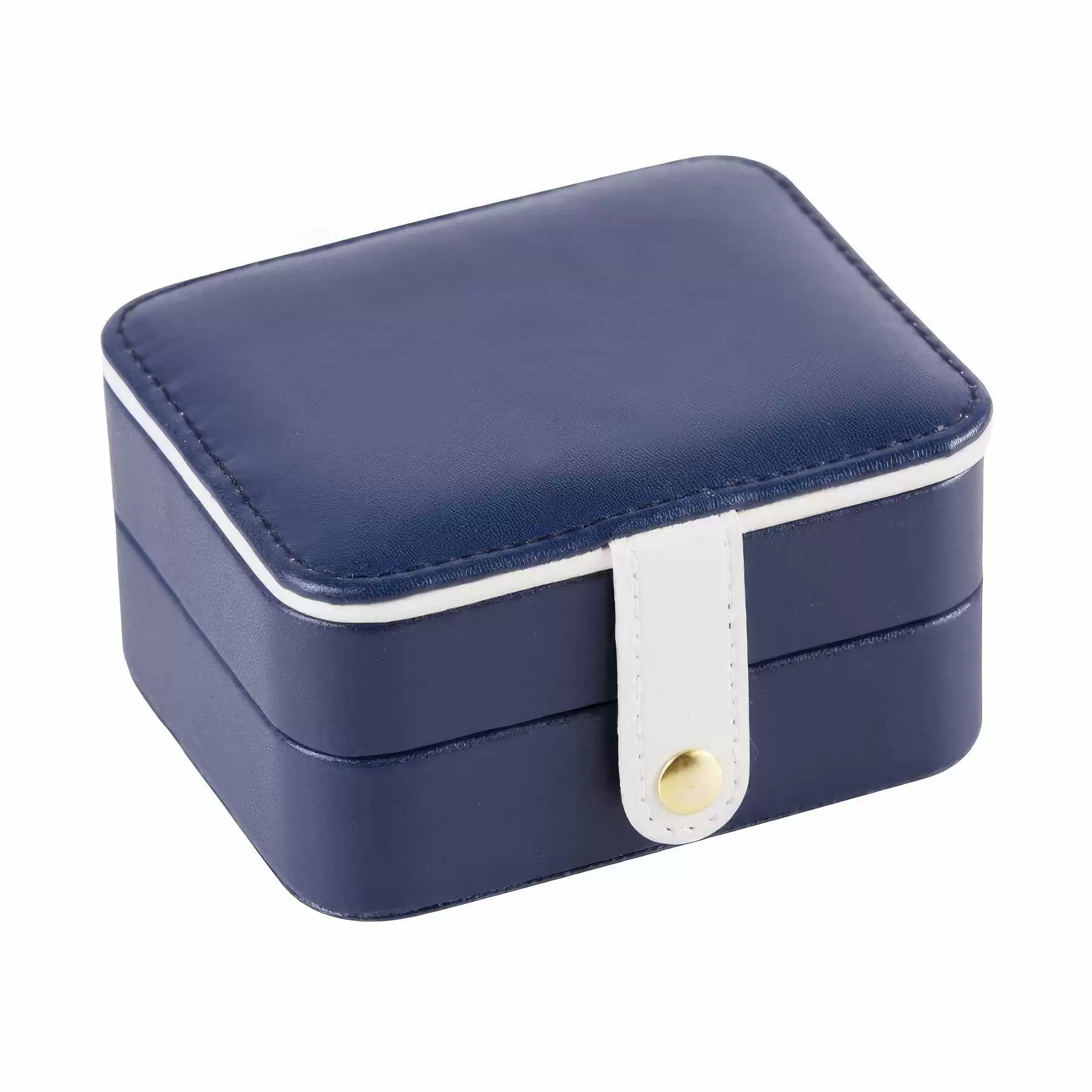 Custom Travel Multi-Layer Jewelry Organizer Box with Mirror - Image 2