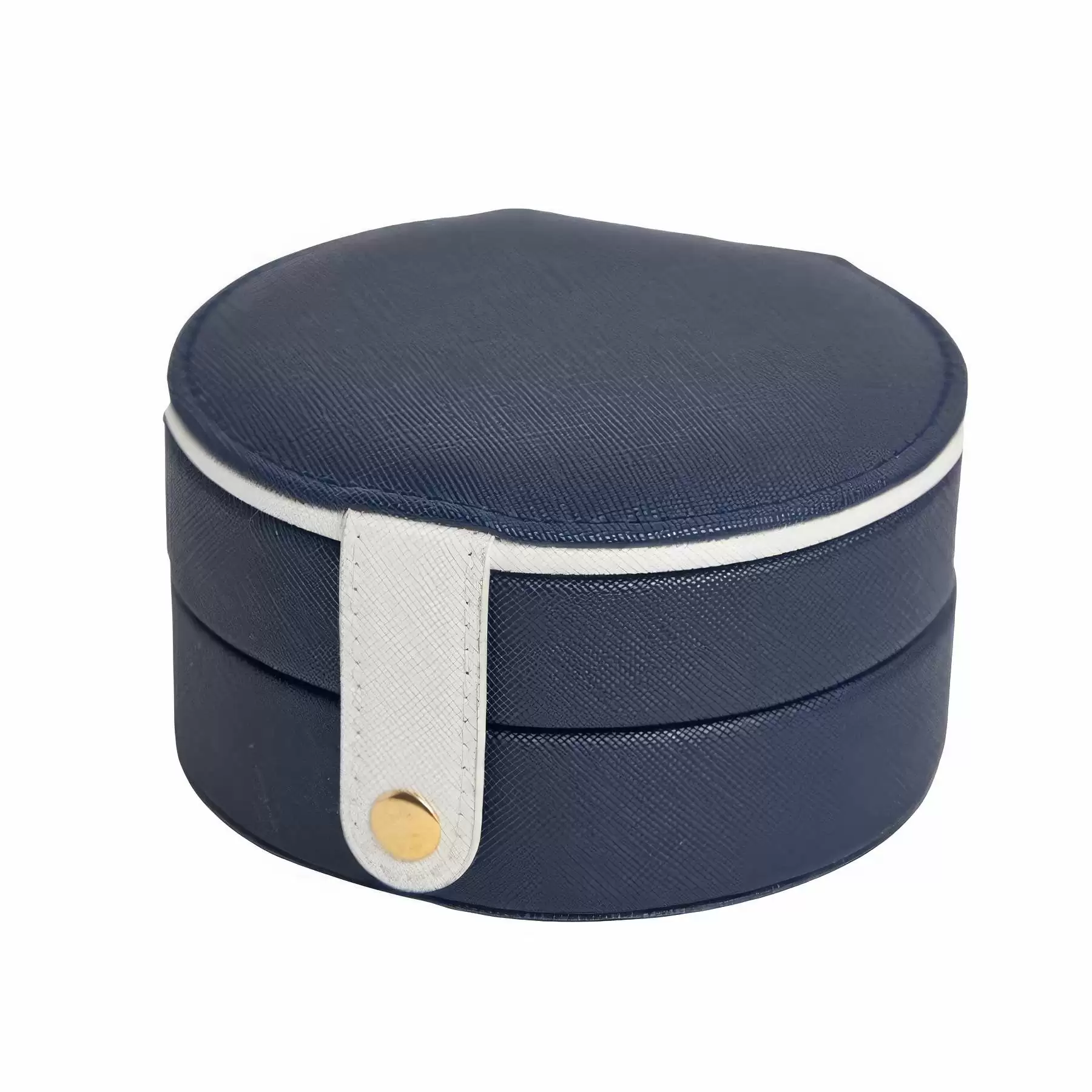 Portable Travel 2-Layer Jewelry Organizer Box with Mirror - Image 2