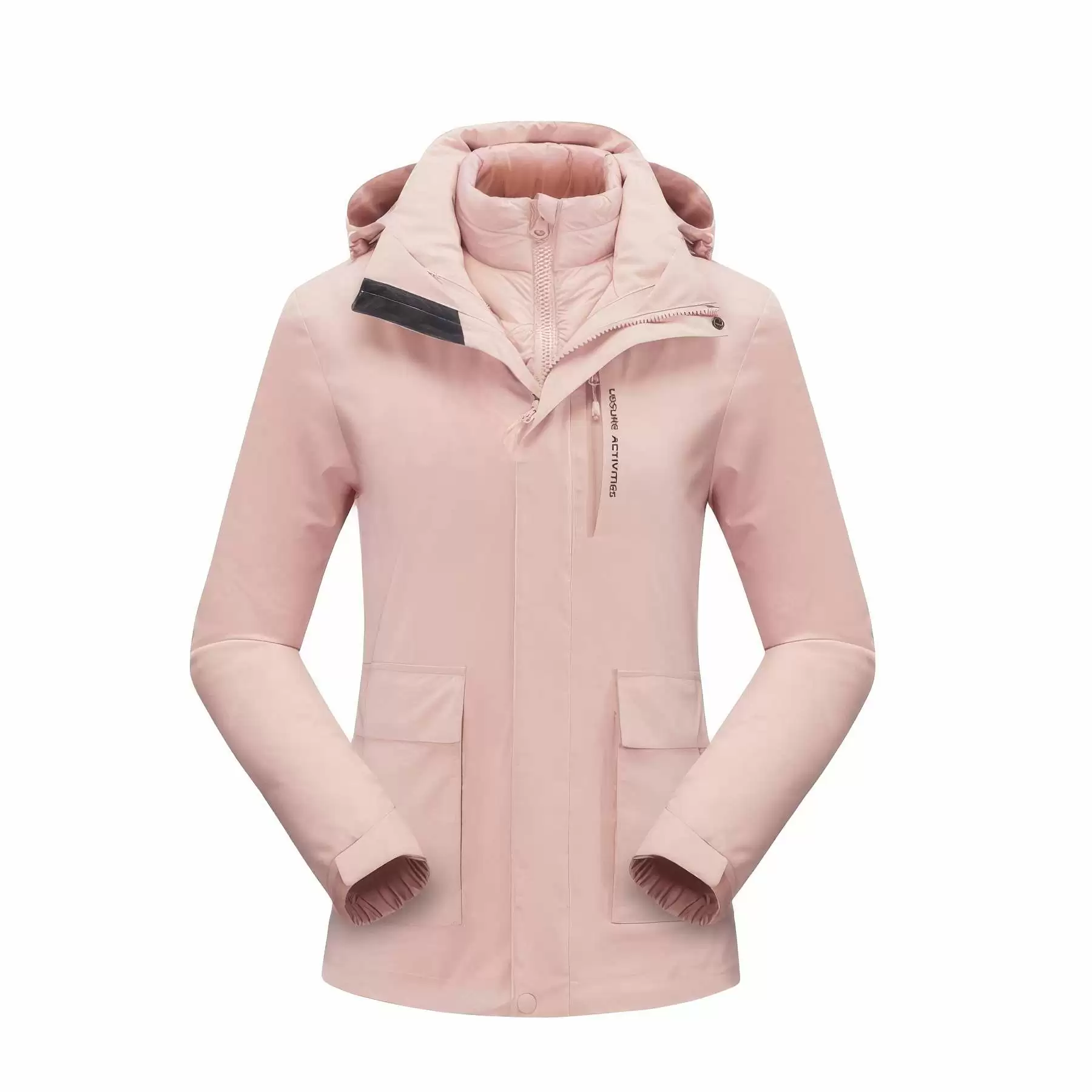 Waterproof Detachable 2-layer Hiking Jacket & Outdoor Coat - Image 2