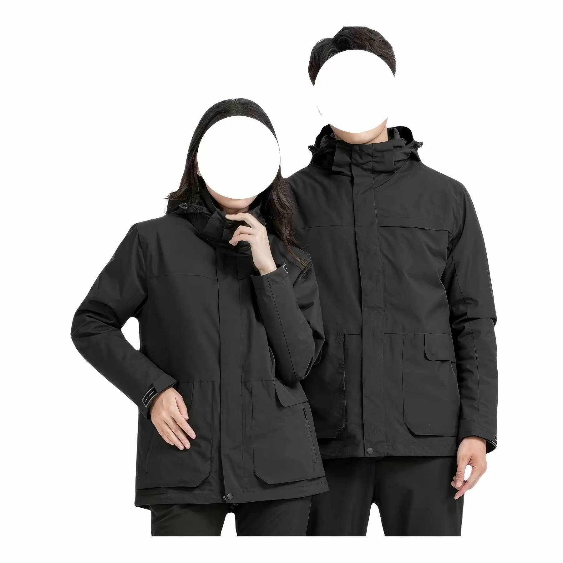 Waterproof Detachable 2-layer Hiking Jacket & Outdoor Coat - Image 2