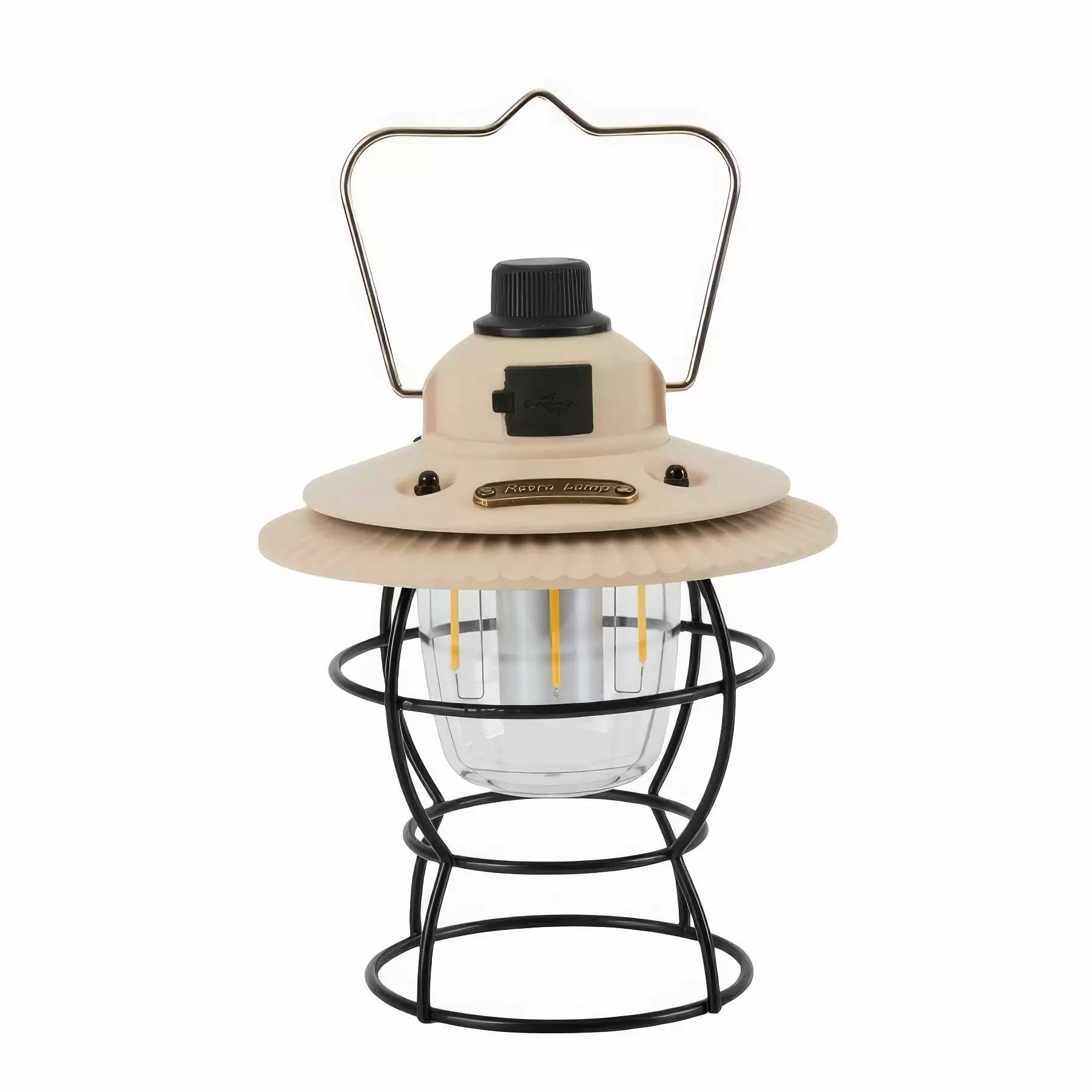 Retro Outdoor Camping Light & Picnic Lantern with Power Bank - Image 2