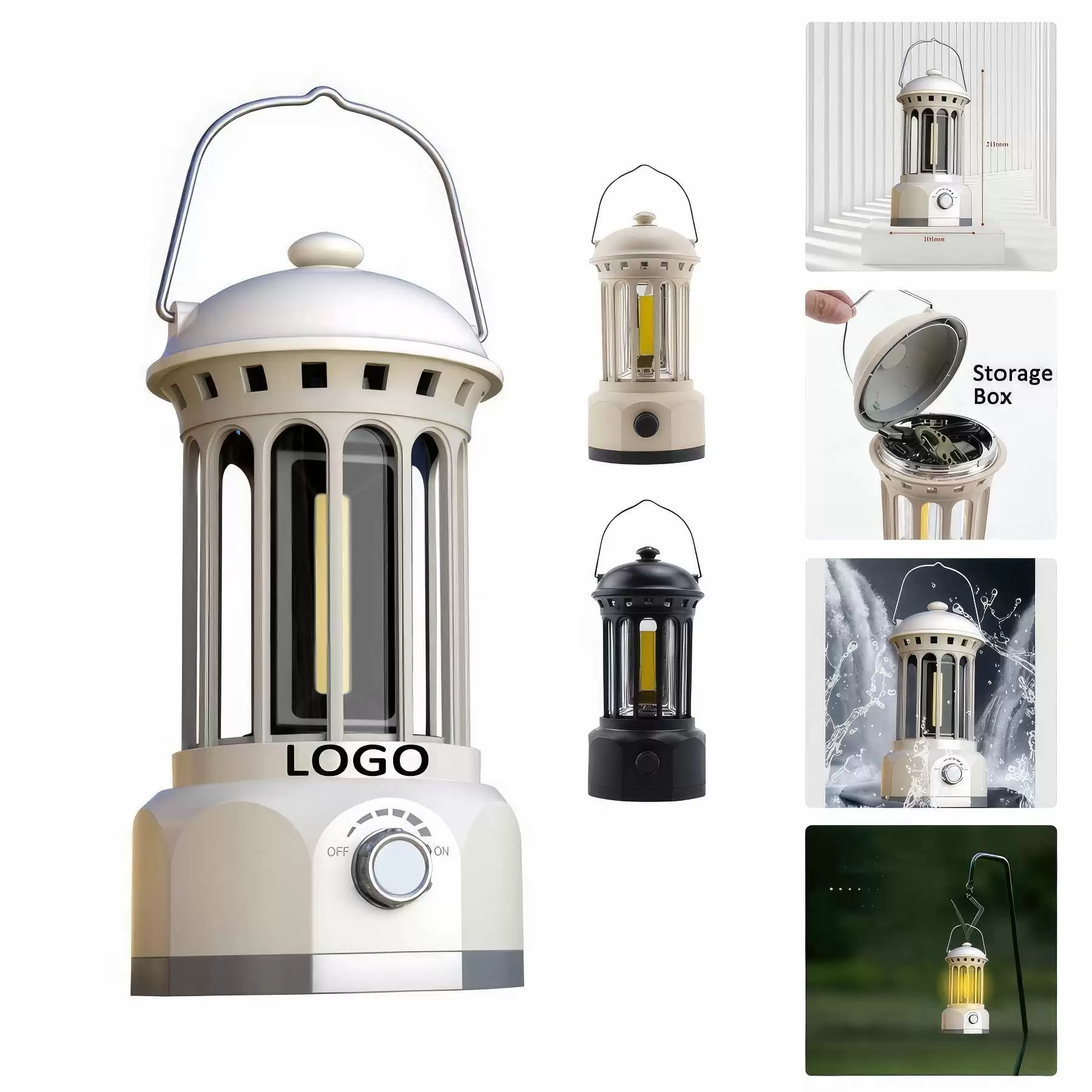 Retro Outdoor Camping Light Picnic Lantern AA Battery