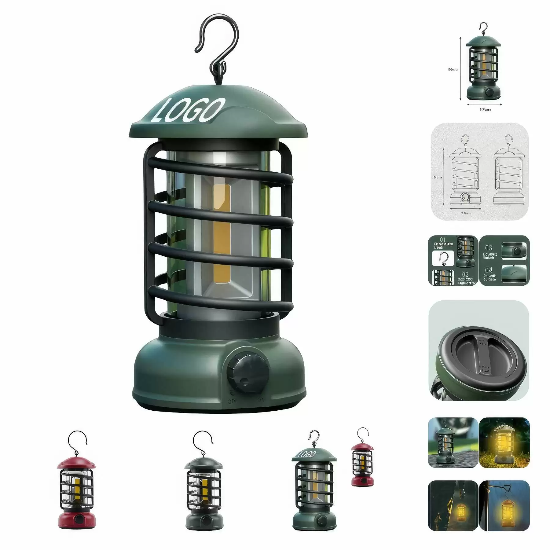 Retro Outdoor Camping Travel Light & BBQ Picnic Lantern