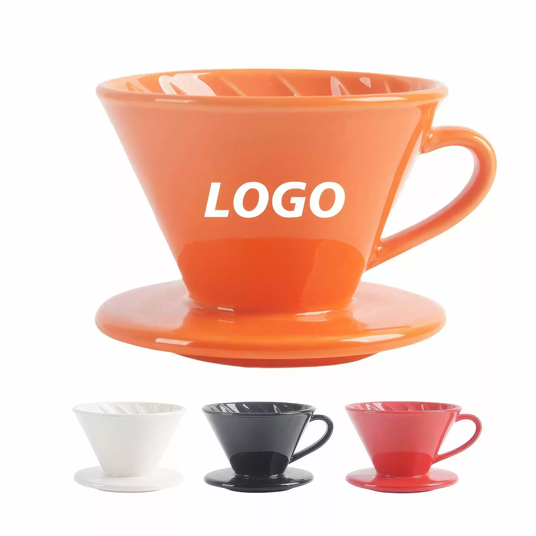 Custom Ceramic Over Coffee Brewing Filter Cone