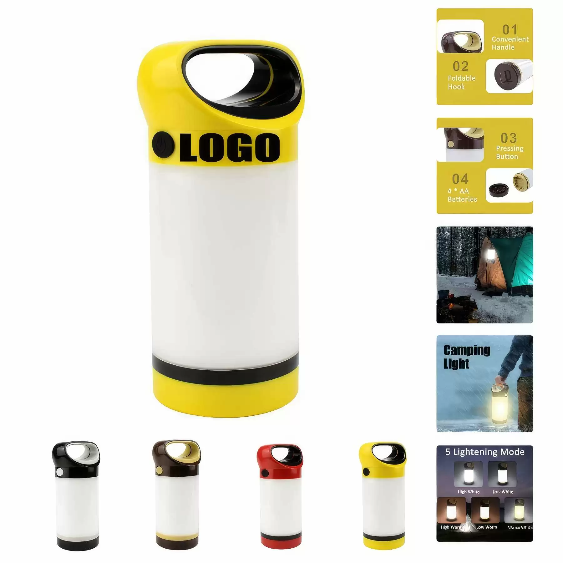 Outdoor Hanging Camping LED Lantern & Emergency Light