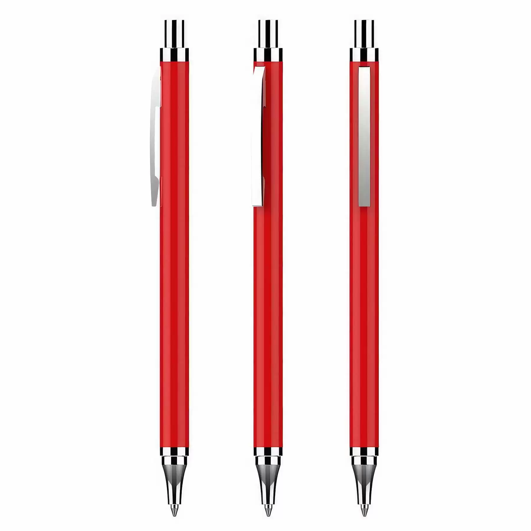 Custom Stainless Steel Ballpoint Pen Black Ink - Image 2