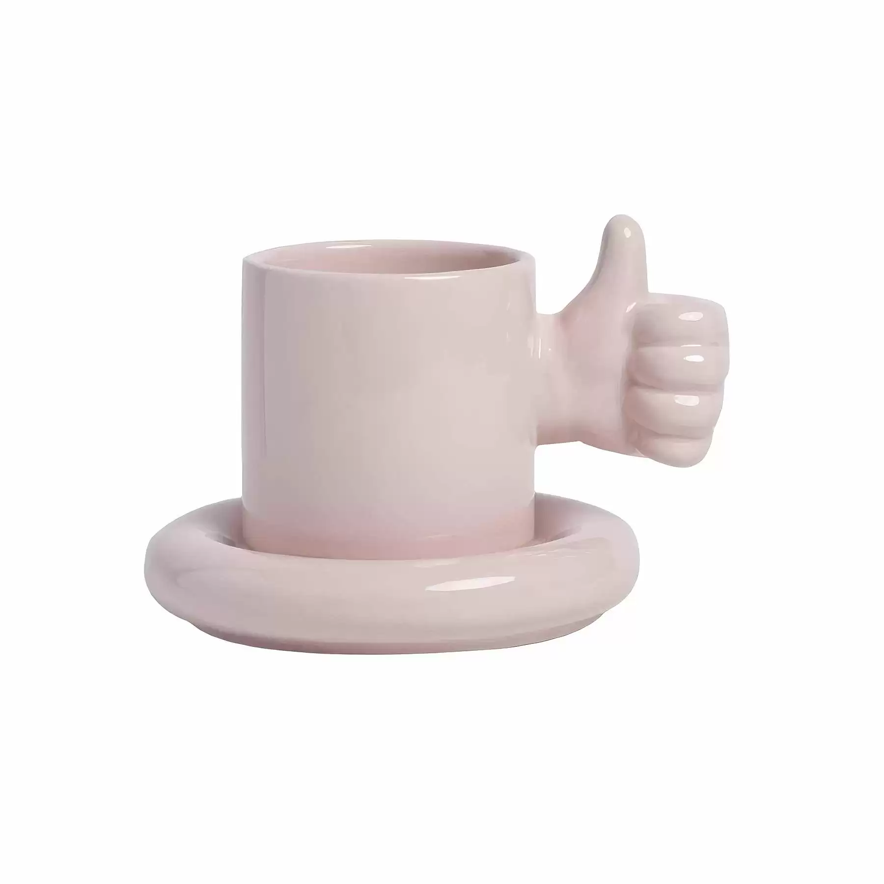 Custom 8.4 OZ. Ceramic Tea Cup Coffee Mug with Saucer Set - Image 2