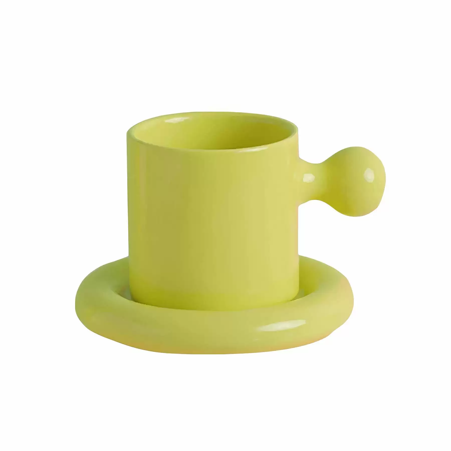 Custom 8.4 OZ. Ceramic Tea Cup Coffee Mug with Saucer Set - Image 2