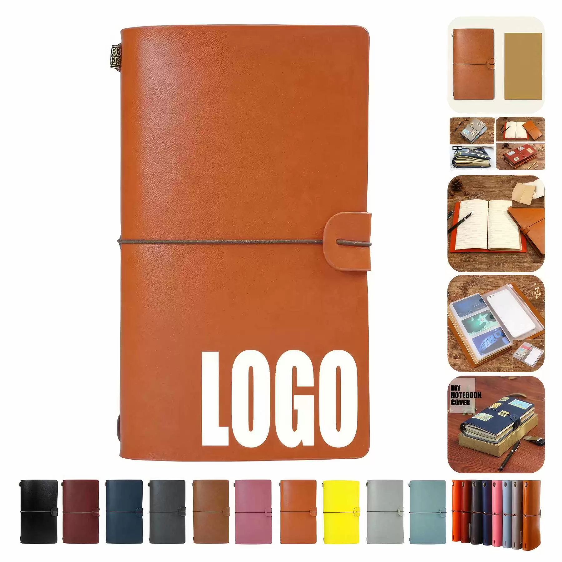 PU Leather A6 Business Travel Journal Pocket Notebook