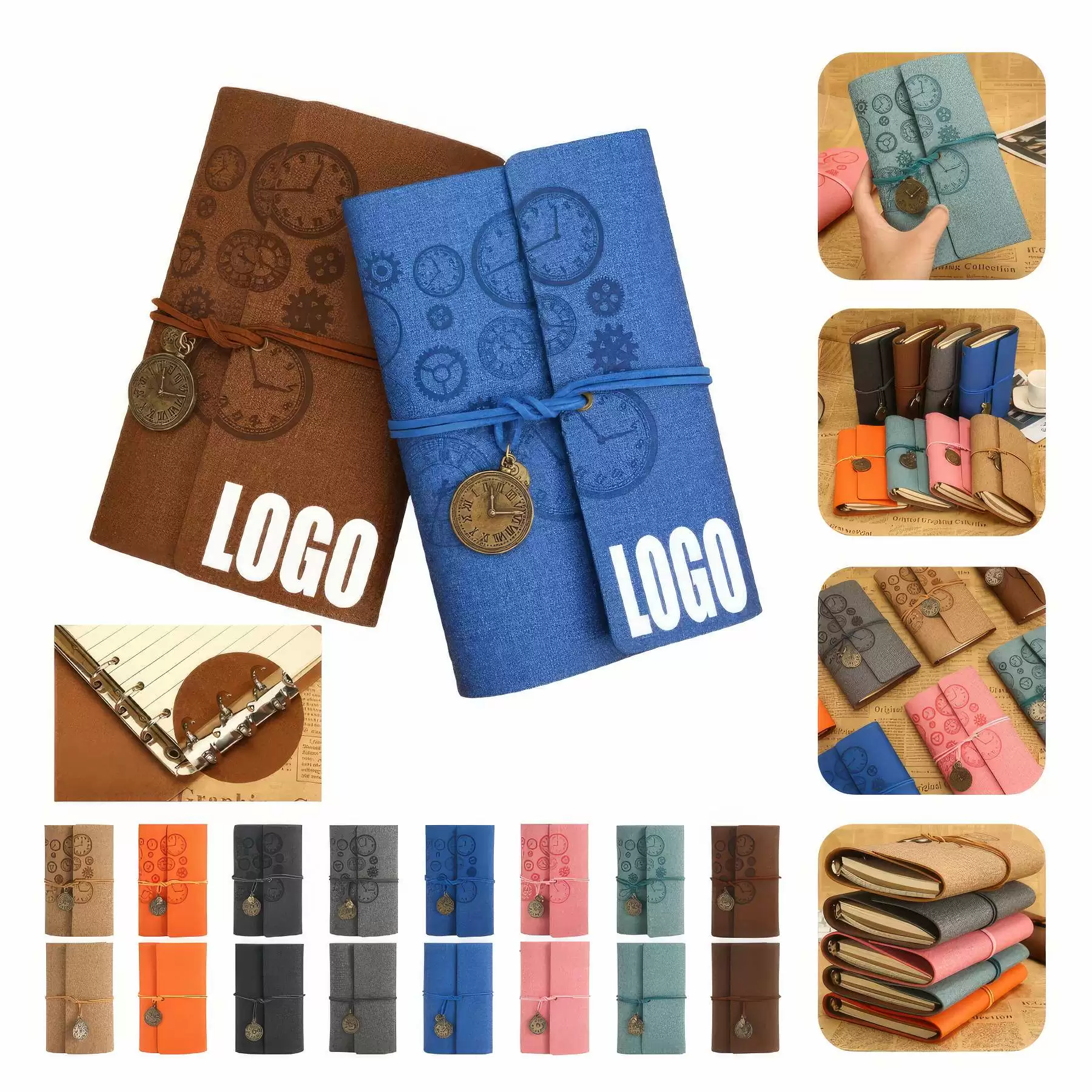 PU Leather A6 Business Travel Journal Pocket Notebook