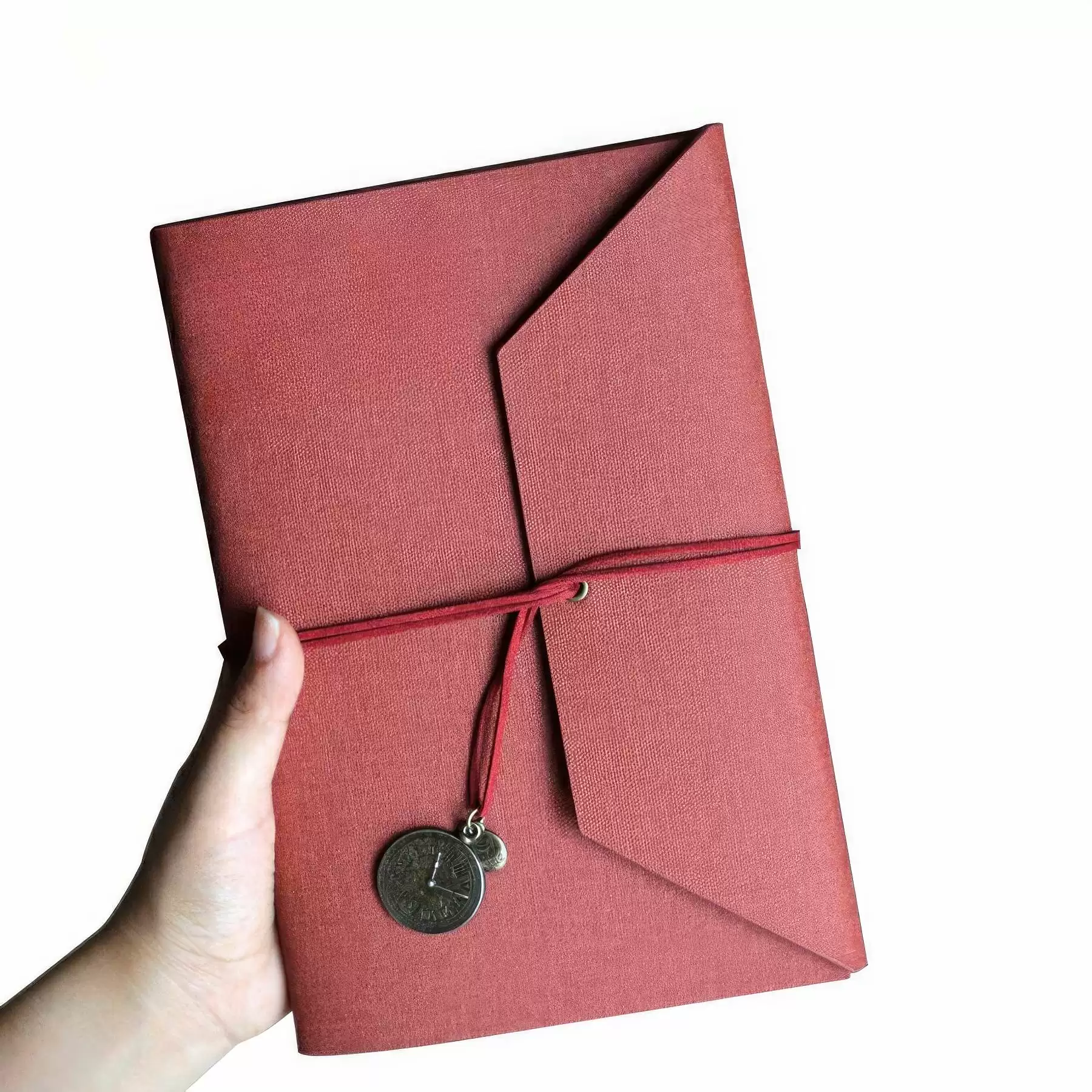 PU Leather A5 Business Travel Journal Pocket Binder Notebook - Image 2