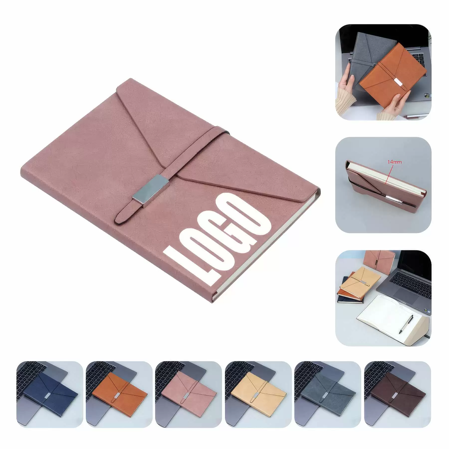 PU Leather A5 Business Conference Travel Journal Notebook