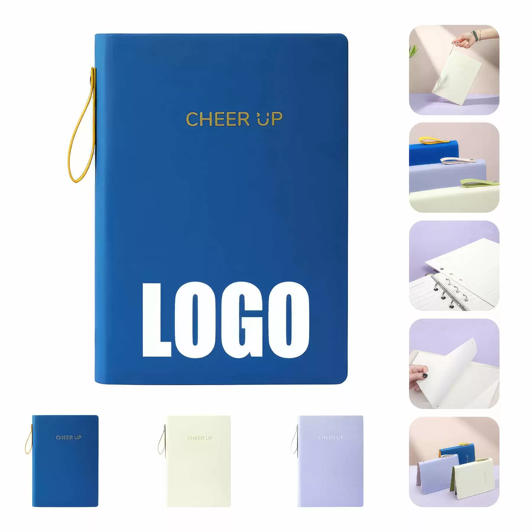 PU Leather A5 Business Travel Journal Binder Notebook