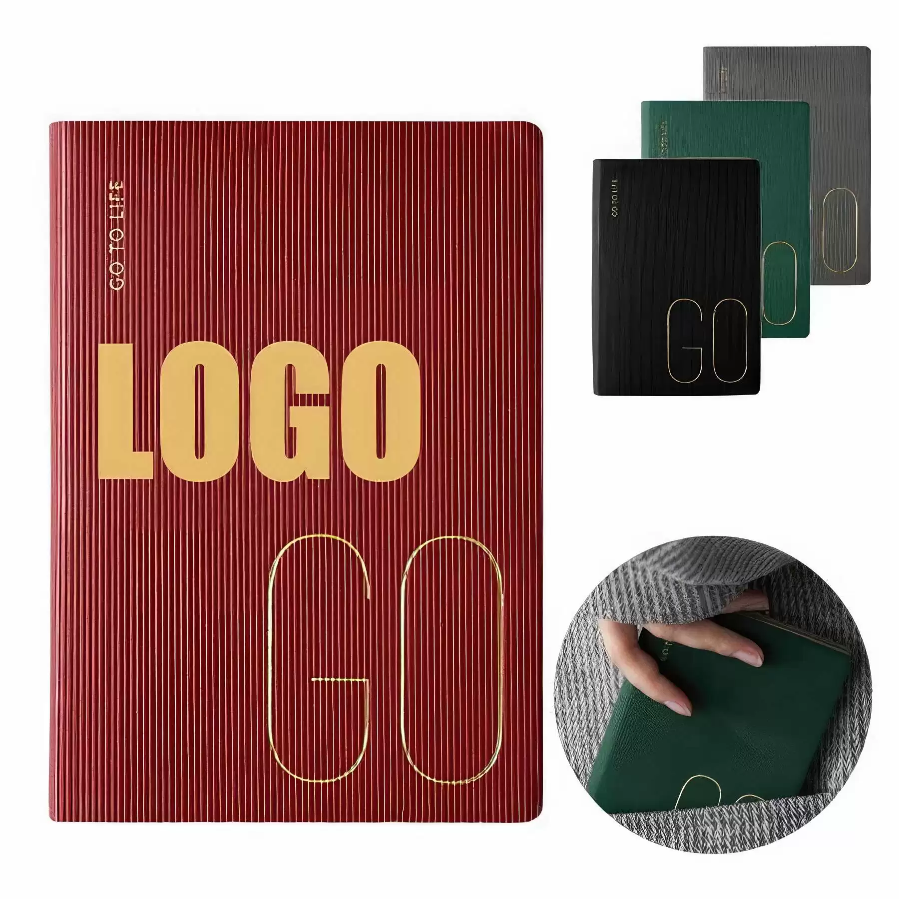 PU Leather A7 Business Travel Journal Pocket Notebook