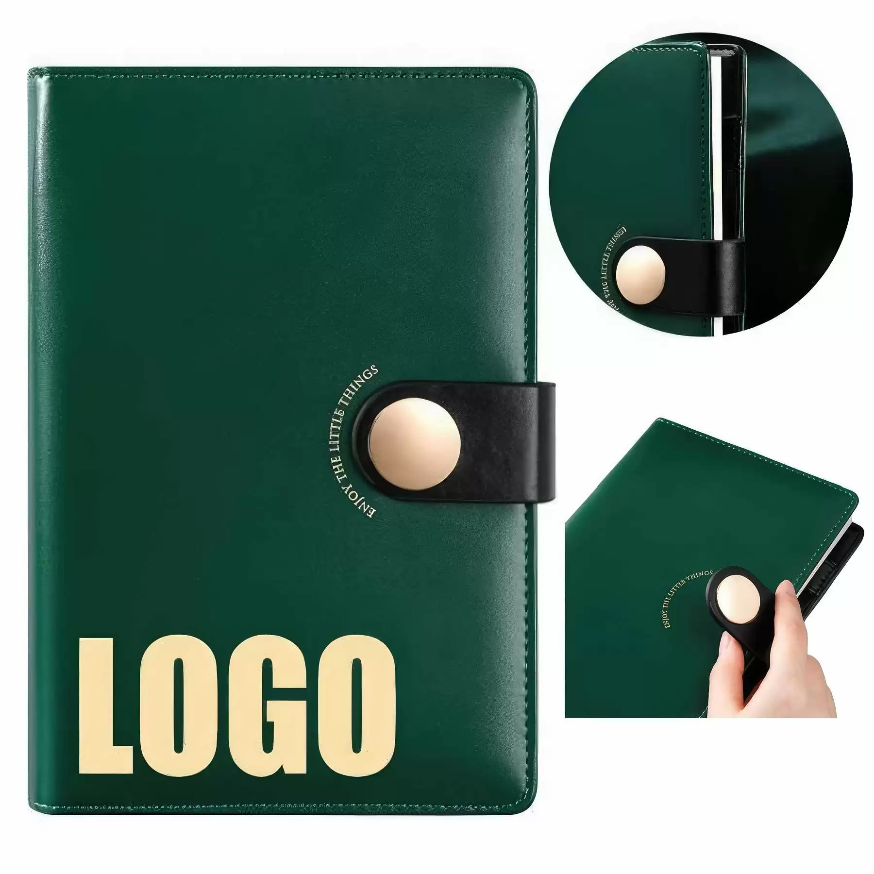 PU Leather A5 Business Travel Journal Diary Notebook
