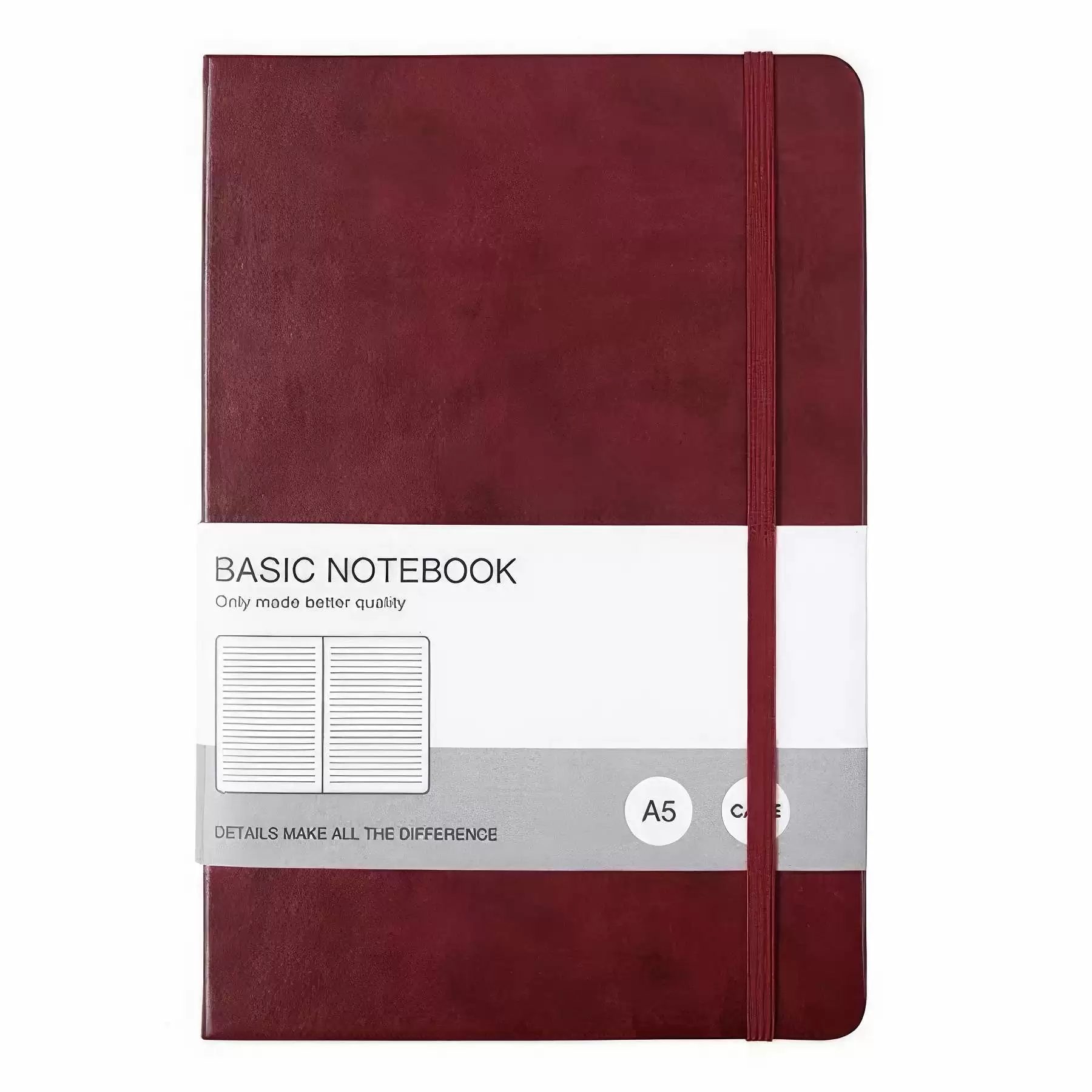 PU Leather A5 Business Travel Journal Diary Notebook - Image 2